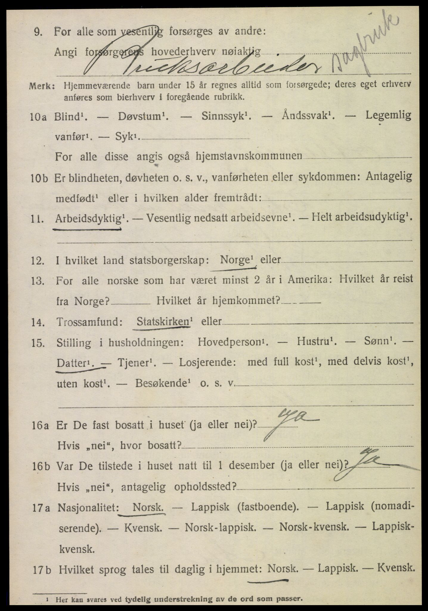 SAT, 1920 census for Otterøy, 1920, p. 1362