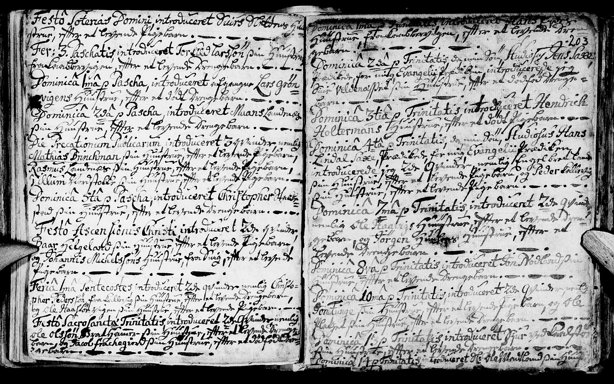 Avaldsnes sokneprestkontor, AV/SAST-A -101851/H/Ha/Haa/L0001: Parish register (official) no. A 1, 1711-1764, p. 203