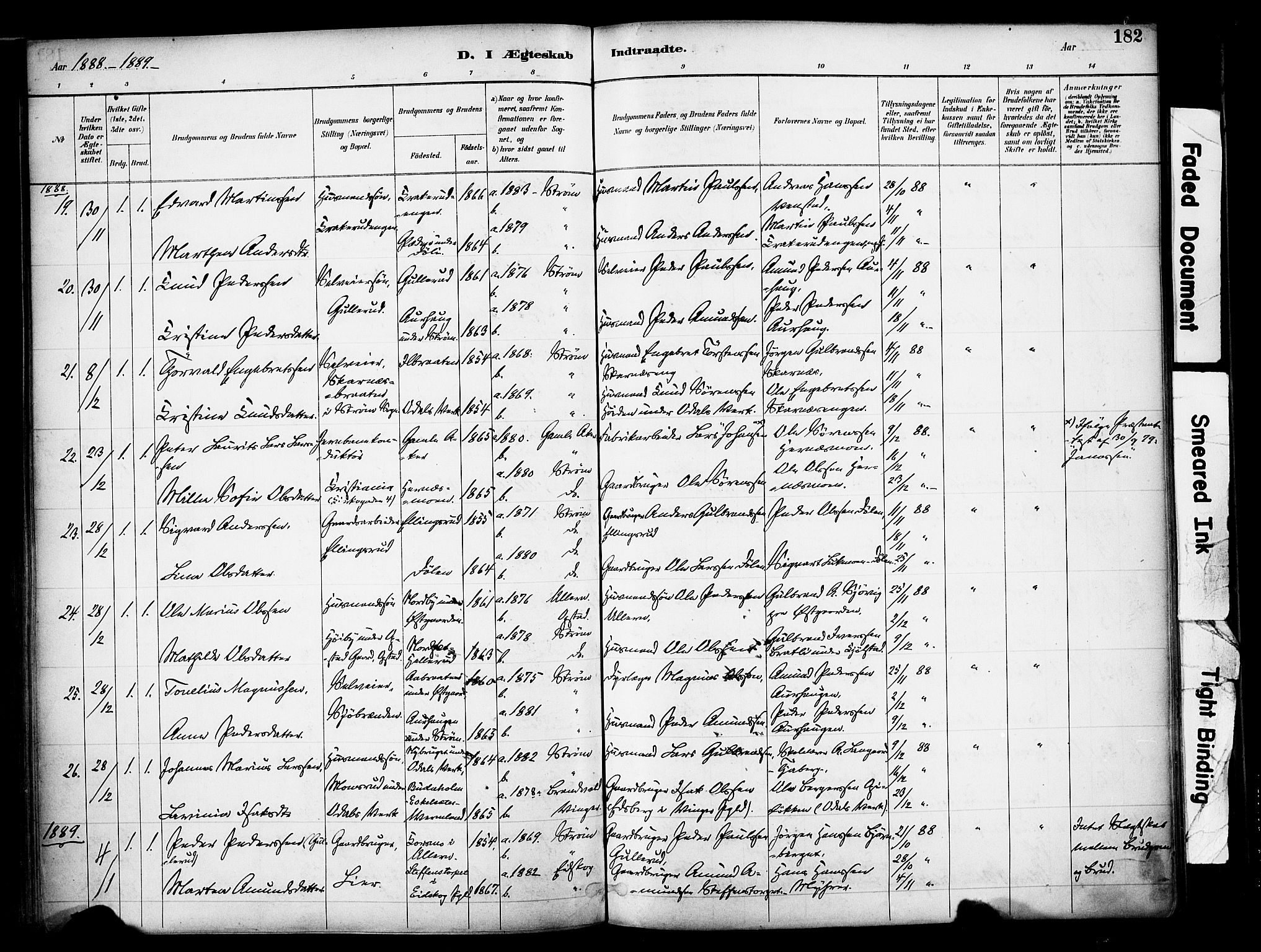 Sør-Odal prestekontor, AV/SAH-PREST-030/H/Ha/Haa/L0007: Parish register (official) no. 7, 1886-1925, p. 182