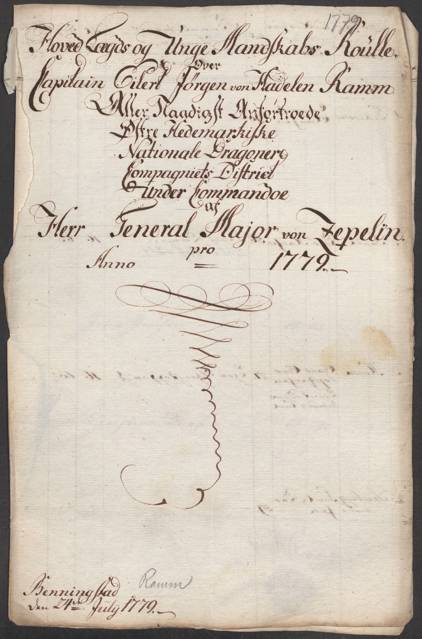 Generalitets- og kommissariatskollegiet, Det kongelige norske kommissariatskollegium, RA/EA-5420/E/Eh/L0001b: Diverse, 1659-1807, p. 67
