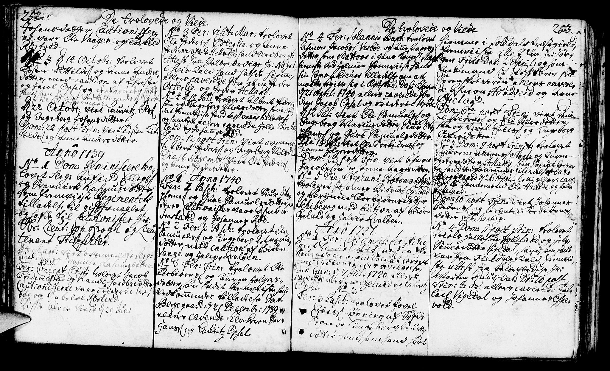 Vikedal sokneprestkontor, AV/SAST-A-101840/01/IV: Parish register (official) no. A 1, 1737-1778, p. 252-253