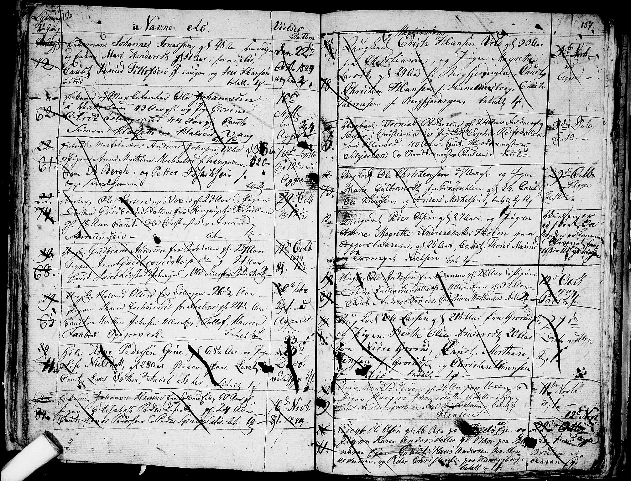 Aker prestekontor kirkebøker, SAO/A-10861/G/L0001: Parish register (copy) no. 1, 1796-1826, p. 156-157