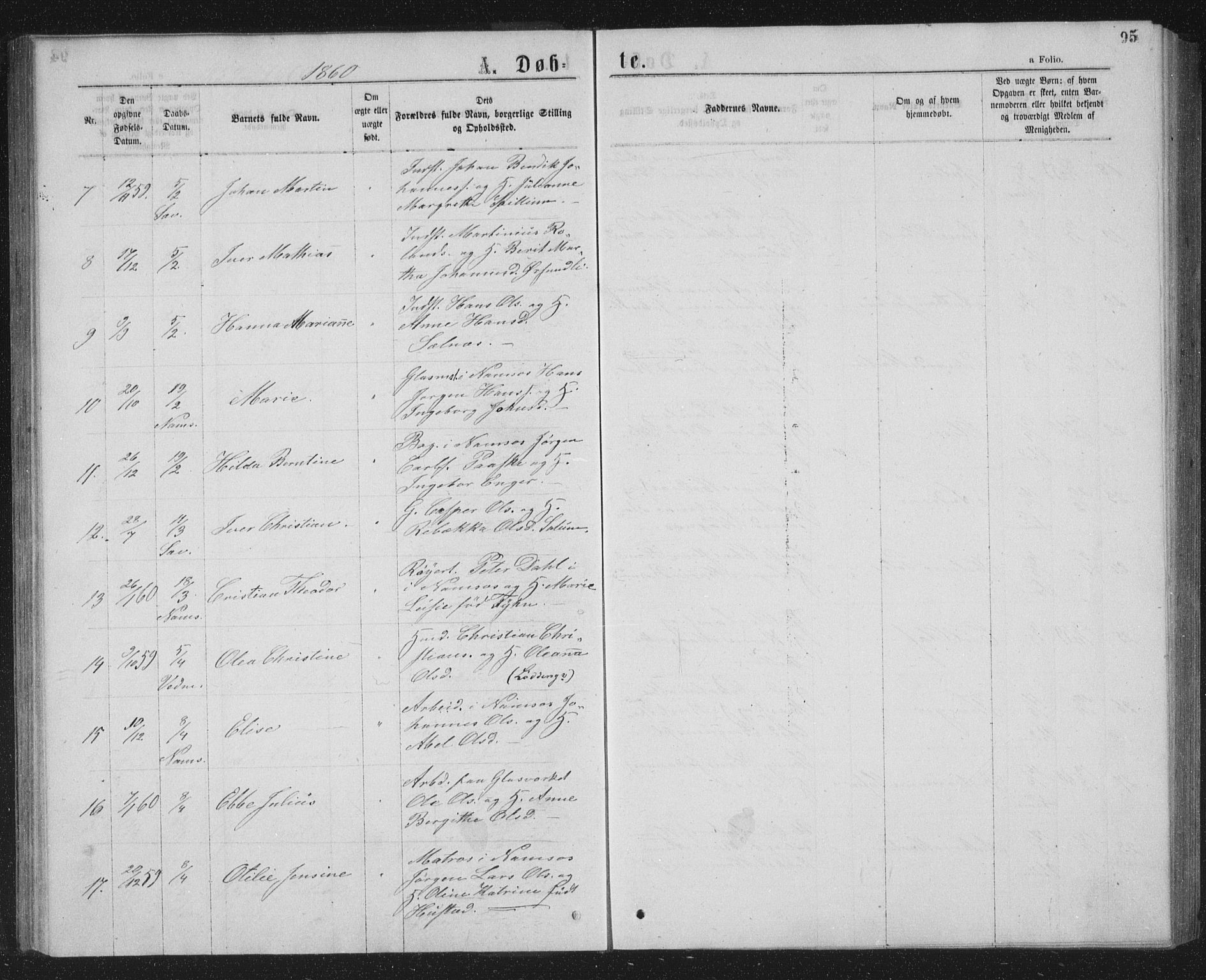 Ministerialprotokoller, klokkerbøker og fødselsregistre - Nord-Trøndelag, AV/SAT-A-1458/768/L0566: Parish register (official) no. 768A01, 1836-1865, p. 95