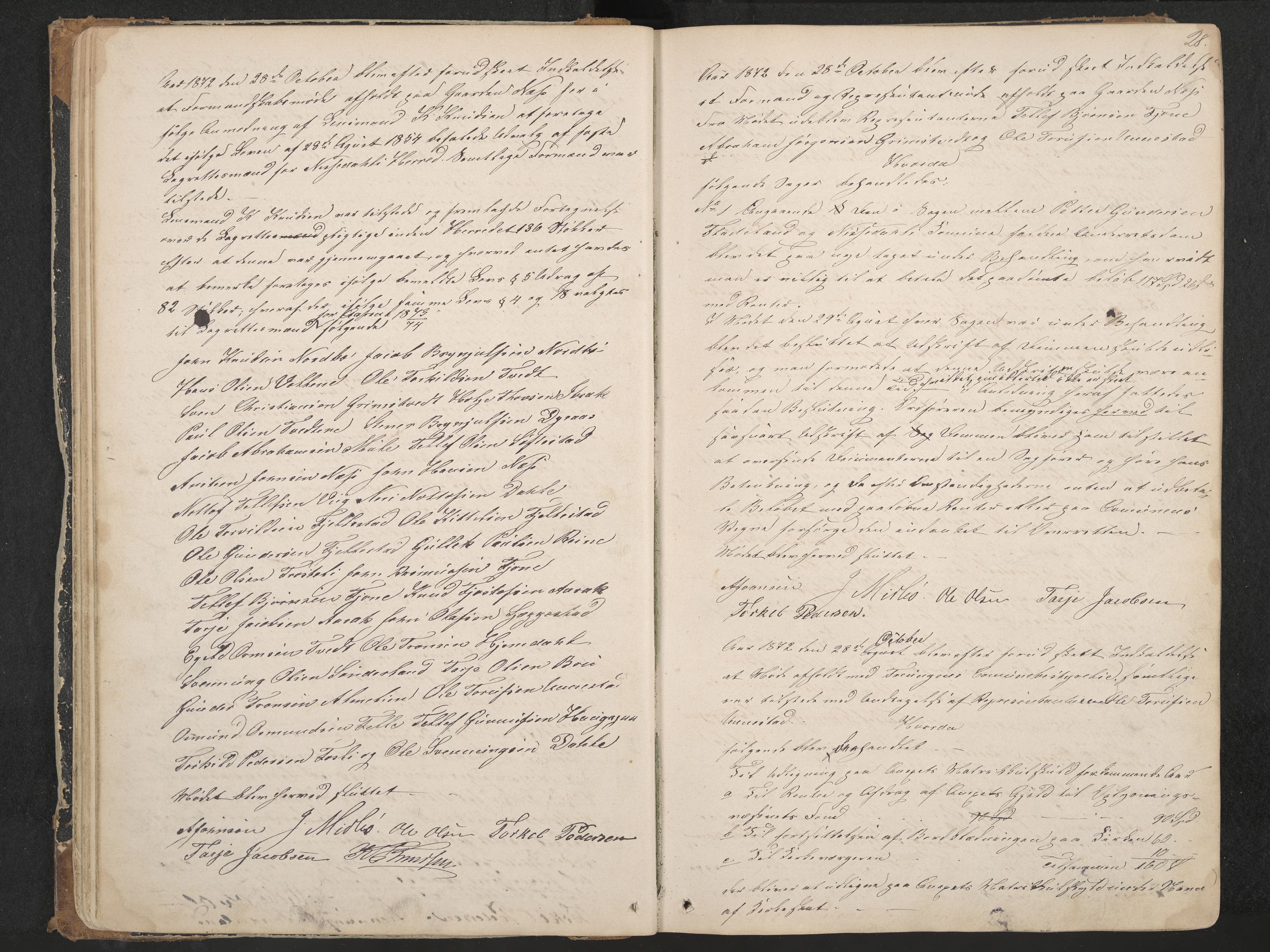 Nissedal formannskap og sentraladministrasjon, IKAK/0830021-1/A/L0002: Møtebok, 1870-1892, p. 28