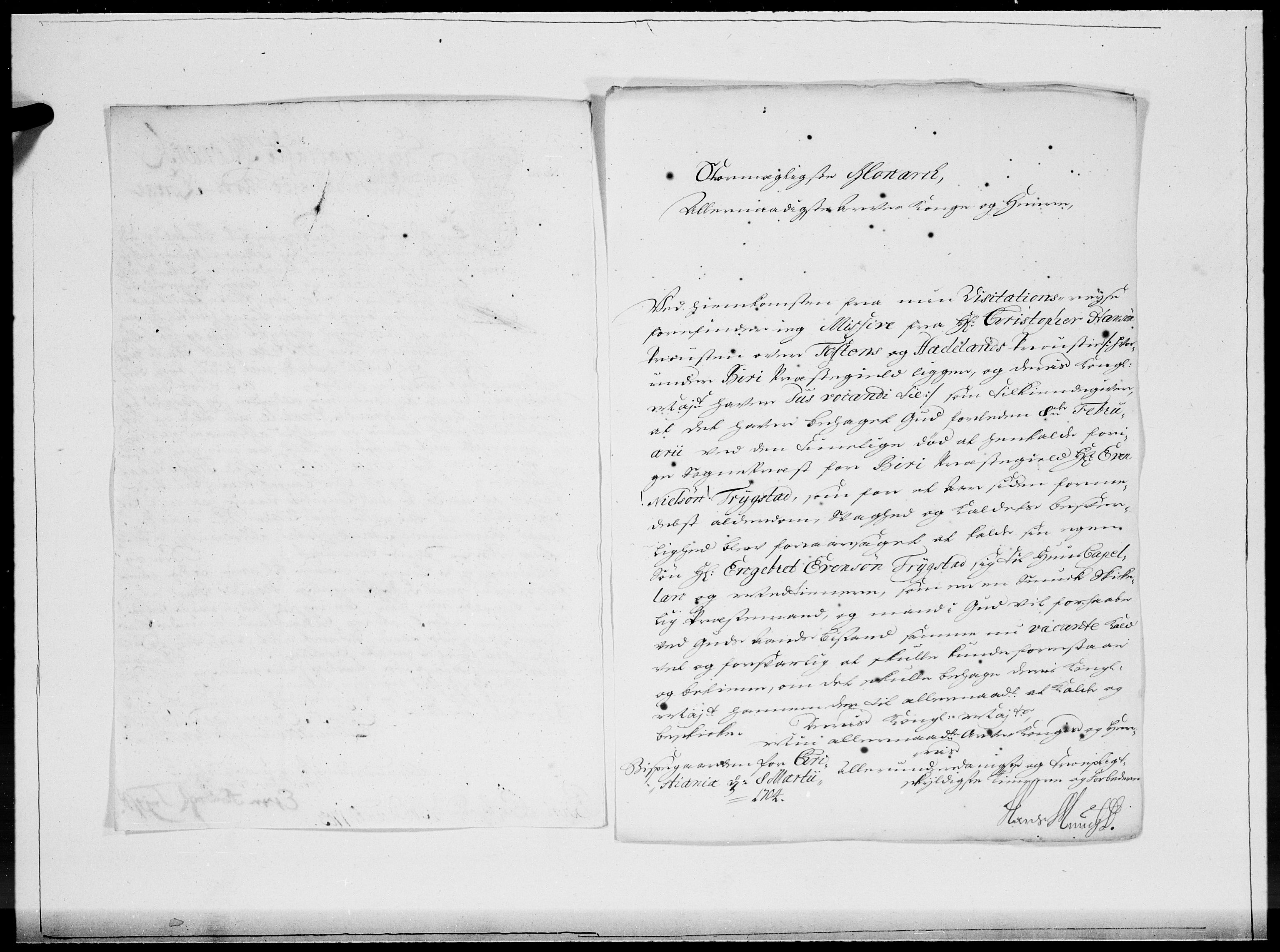 Danske Kanselli 1572-1799, AV/RA-EA-3023/F/Fc/Fcc/Fcca/L0055: Norske innlegg 1572-1799, 1704, p. 106