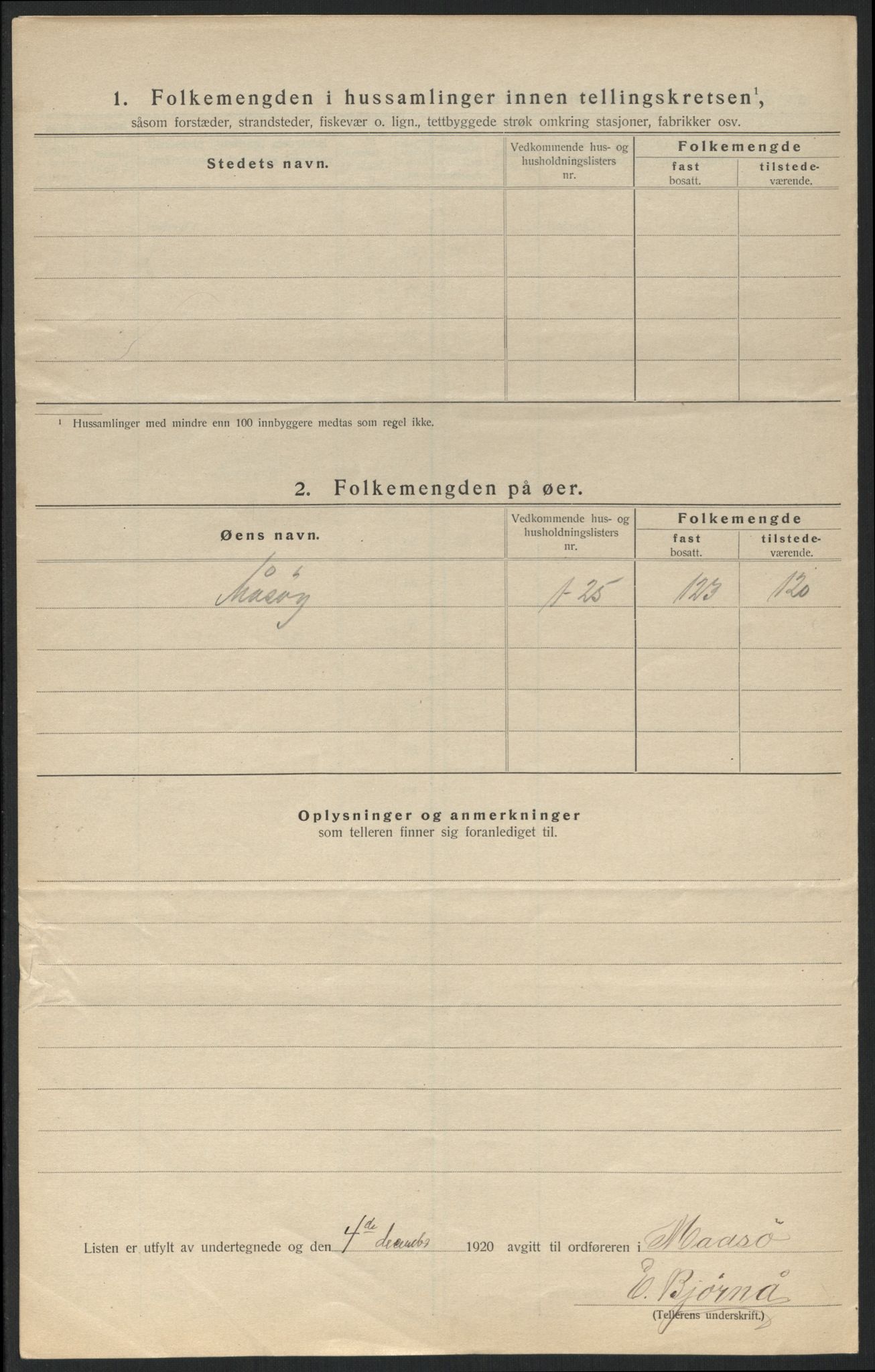 SATØ, 1920 census for Måsøy, 1920, p. 15