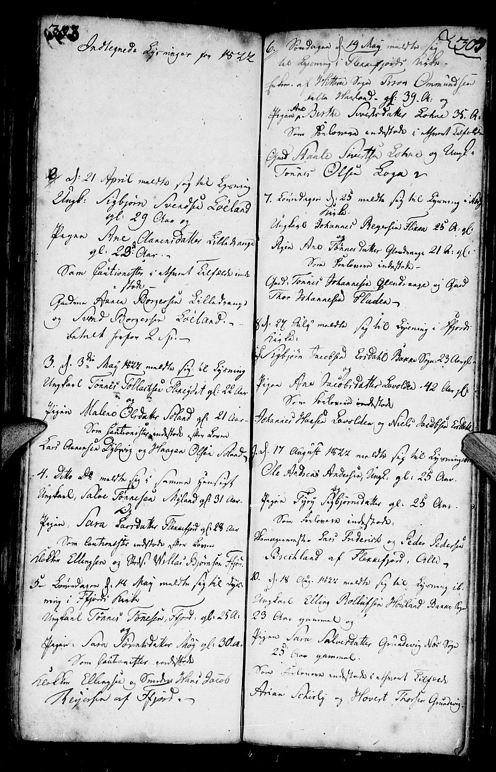 Flekkefjord sokneprestkontor, AV/SAK-1111-0012/F/Fb/Fbc/L0001: Parish register (copy) no. B 1, 1773-1801, p. 335-336