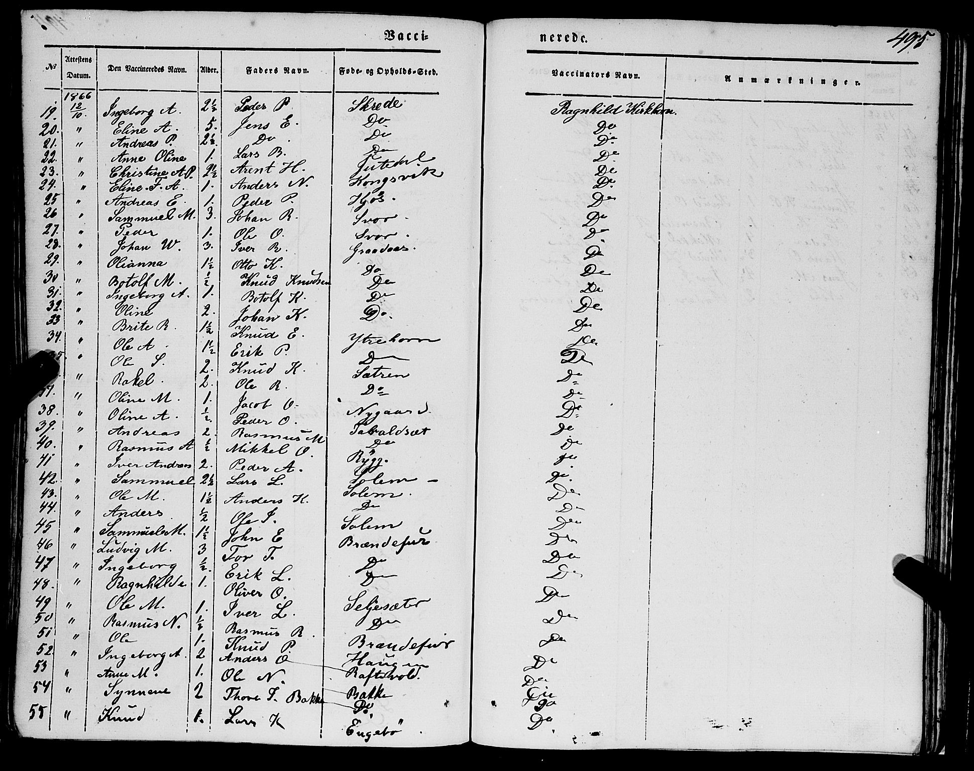 Eid sokneprestembete, AV/SAB-A-82301/H/Haa/Haaa/L0007: Parish register (official) no. A 7, 1844-1858, p. 495