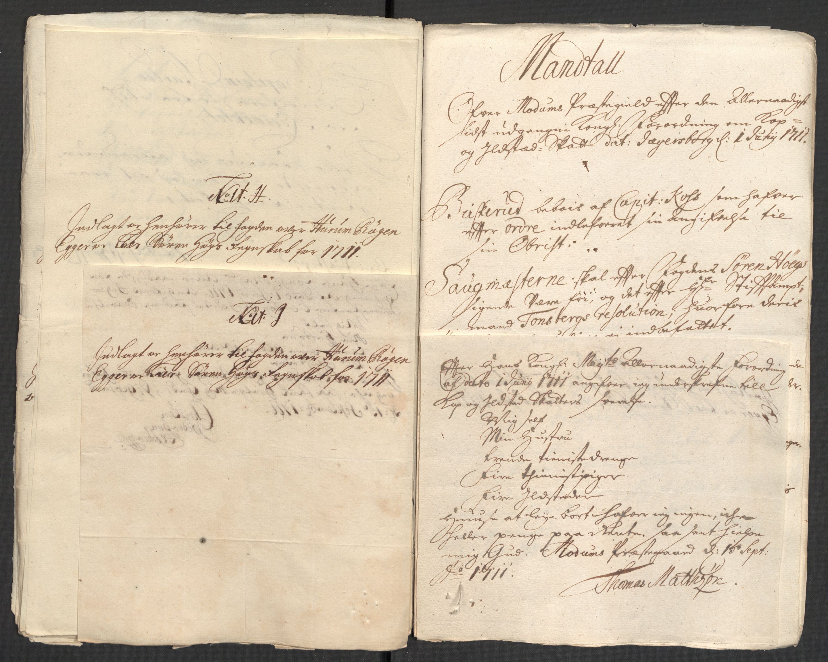 Rentekammeret inntil 1814, Reviderte regnskaper, Fogderegnskap, AV/RA-EA-4092/R31/L1705: Fogderegnskap Hurum, Røyken, Eiker, Lier og Buskerud, 1711, p. 256