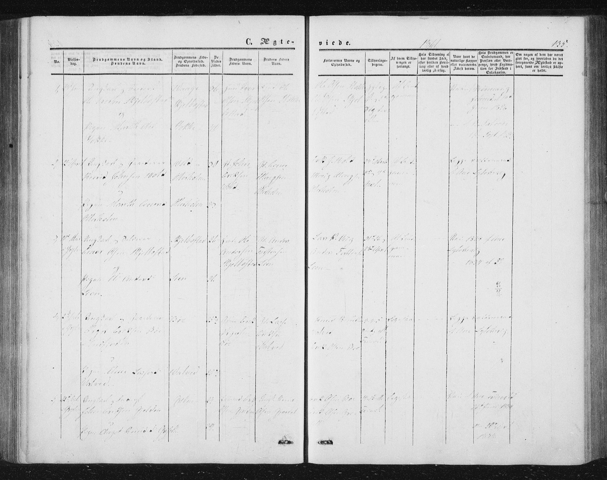 Ministerialprotokoller, klokkerbøker og fødselsregistre - Møre og Romsdal, AV/SAT-A-1454/543/L0562: Parish register (official) no. 543A02, 1854-1884, p. 135