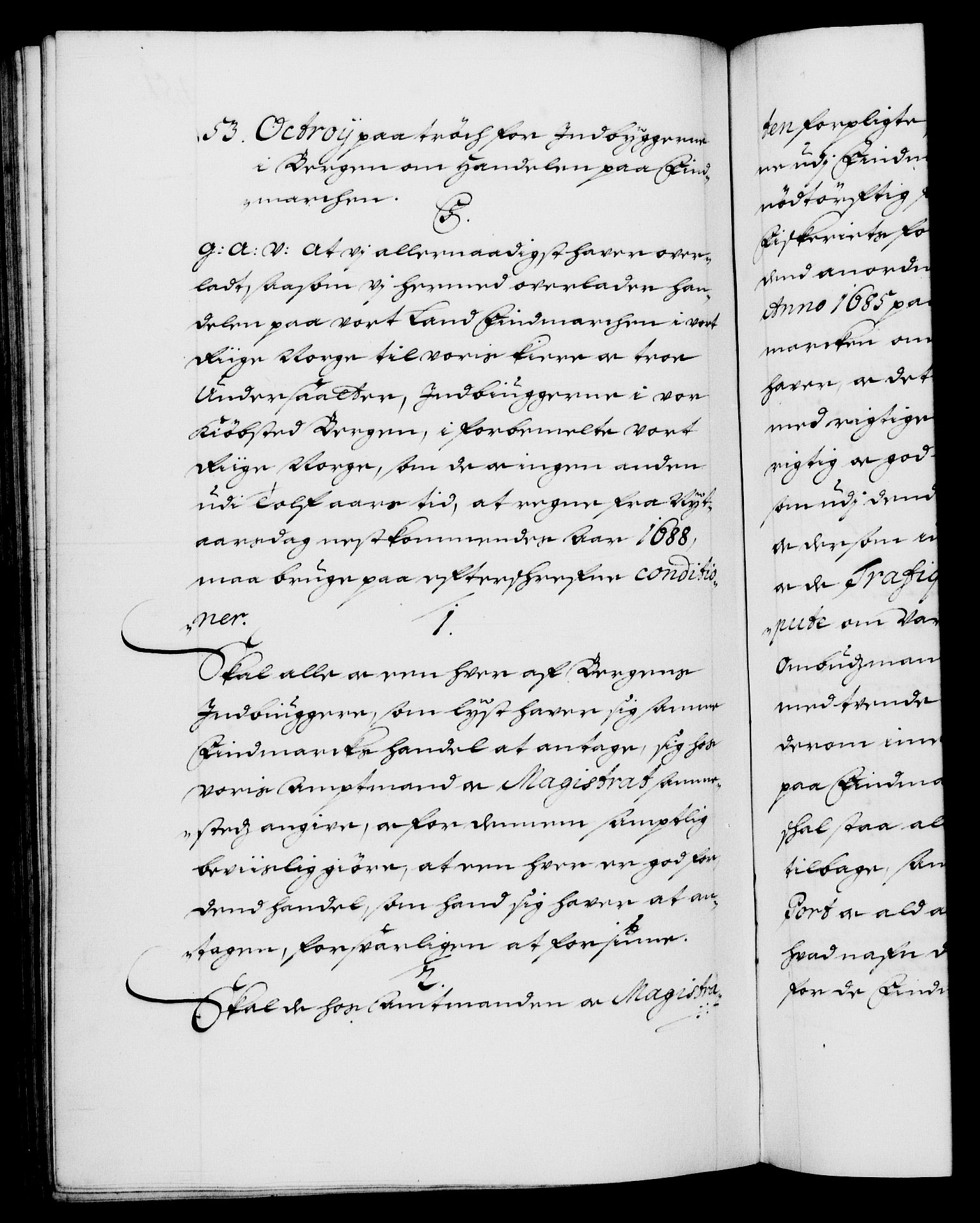 Danske Kanselli 1572-1799, AV/RA-EA-3023/F/Fc/Fca/Fcaa/L0014: Norske registre (mikrofilm), 1685-1687, p. 451b