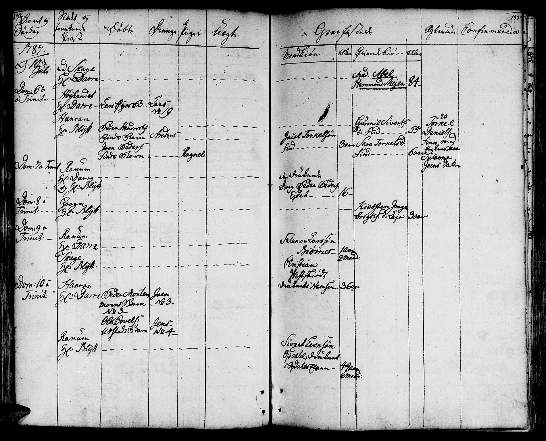 Ministerialprotokoller, klokkerbøker og fødselsregistre - Nord-Trøndelag, AV/SAT-A-1458/764/L0544: Parish register (official) no. 764A04, 1780-1798, p. 132-133