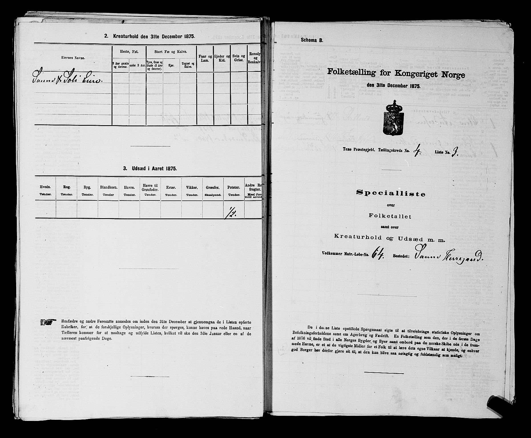 RA, 1875 census for 0130P Tune, 1875, p. 639