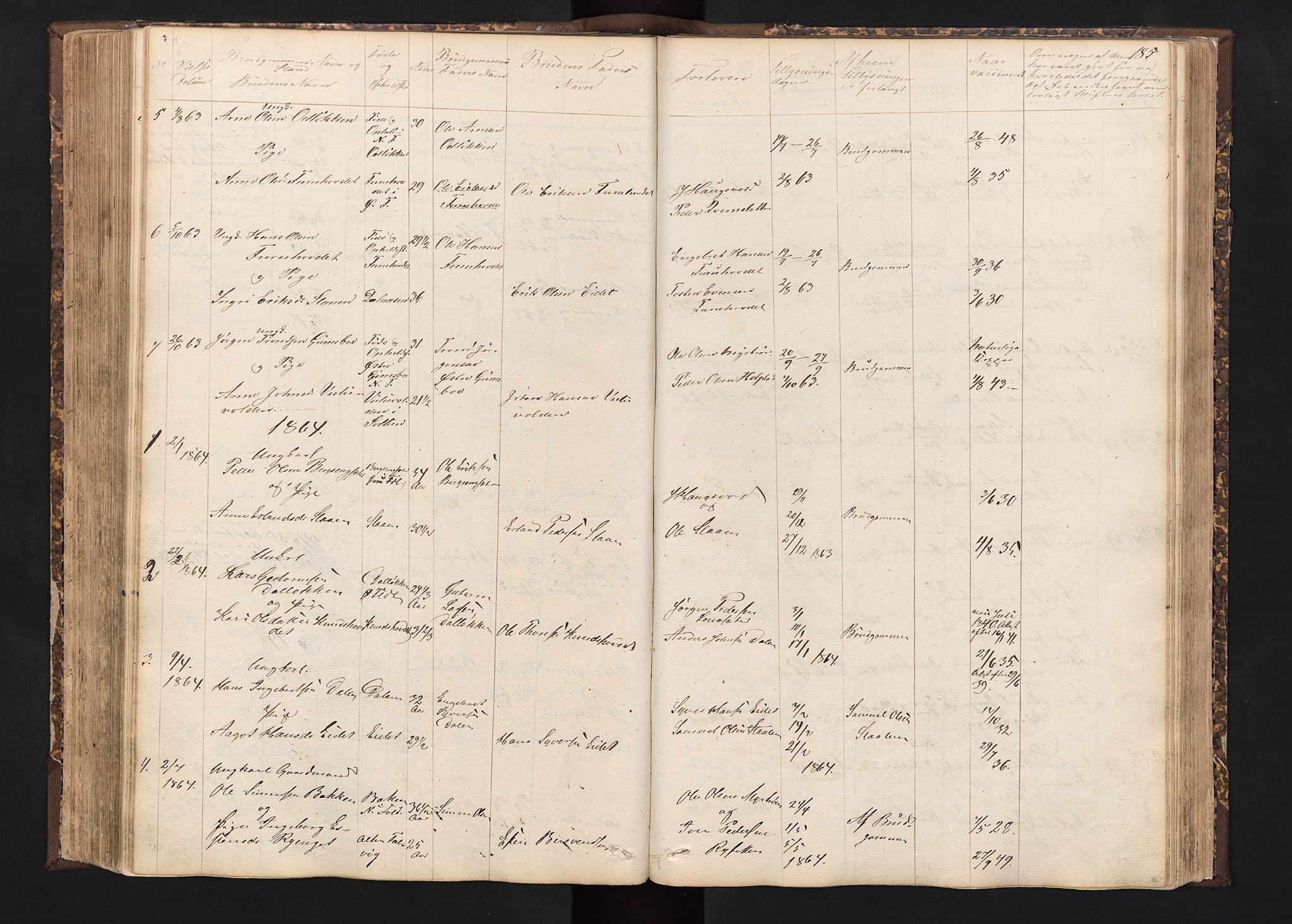 Alvdal prestekontor, SAH/PREST-060/H/Ha/Hab/L0001: Parish register (copy) no. 1, 1857-1893, p. 185