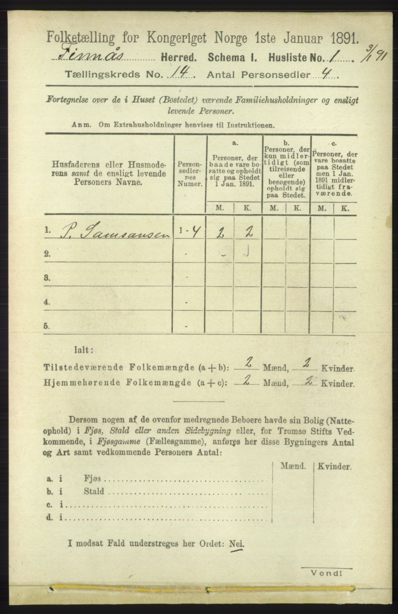 RA, 1891 census for 1218 Finnås, 1891, p. 5662