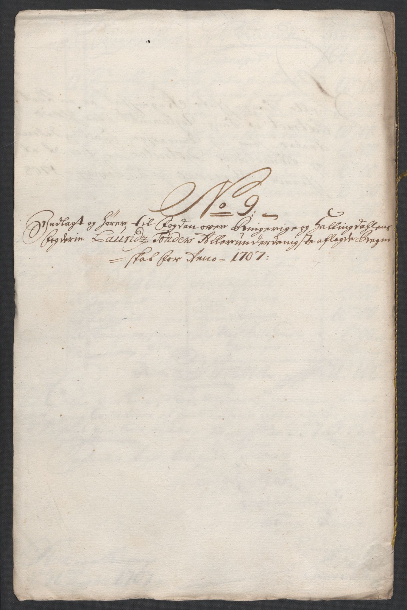 Rentekammeret inntil 1814, Reviderte regnskaper, Fogderegnskap, AV/RA-EA-4092/R22/L1466: Fogderegnskap Ringerike, Hallingdal og Buskerud, 1707, p. 190