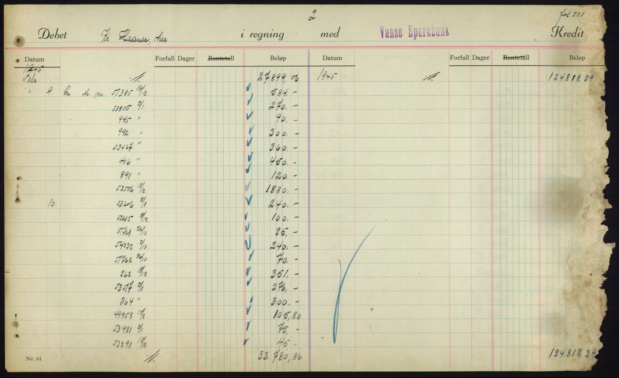 Forsvarsdepartementet, 10. kontor / Oppgjørskontoret, AV/RA-RAFA-1225/D/Db/L0180: Lista oppgjørskontor, 1942-1952, p. 1901