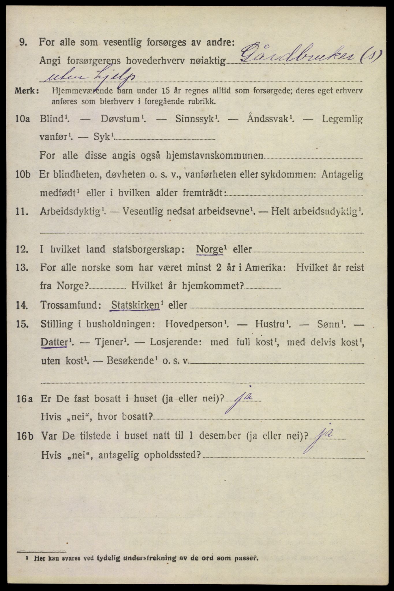SAKO, 1920 census for Lardal, 1920, p. 2478