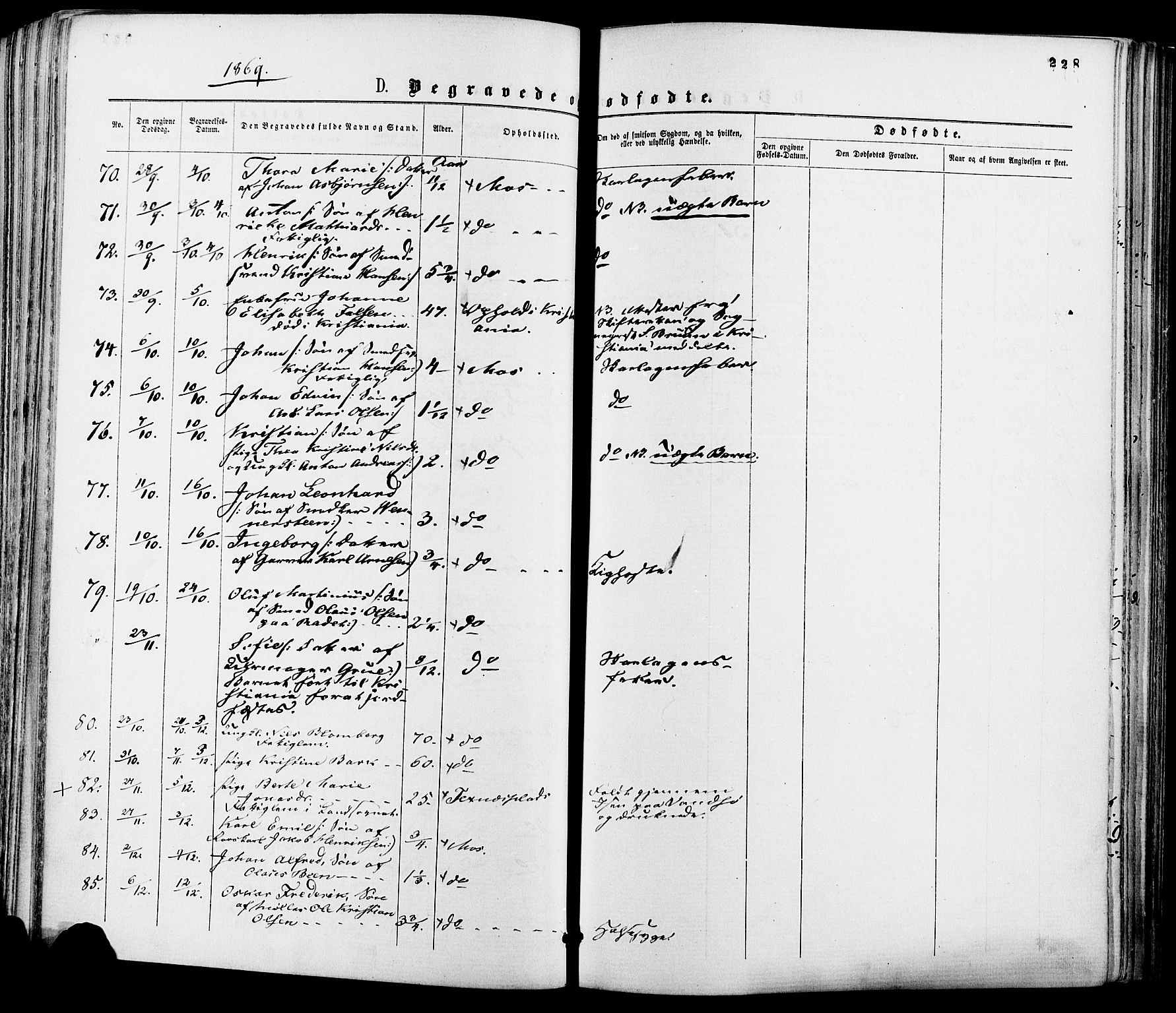 Moss prestekontor Kirkebøker, SAO/A-2003/F/Fa/L0009: Parish register (official) no. I 9, 1861-1869, p. 228