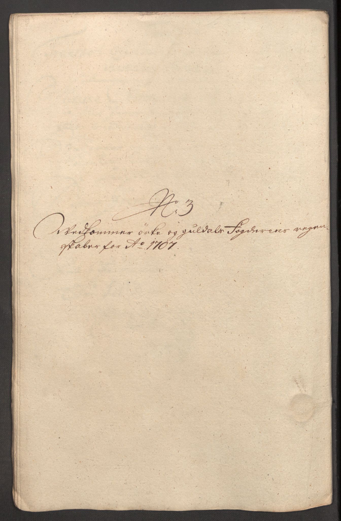 Rentekammeret inntil 1814, Reviderte regnskaper, Fogderegnskap, RA/EA-4092/R60/L3957: Fogderegnskap Orkdal og Gauldal, 1707, p. 182