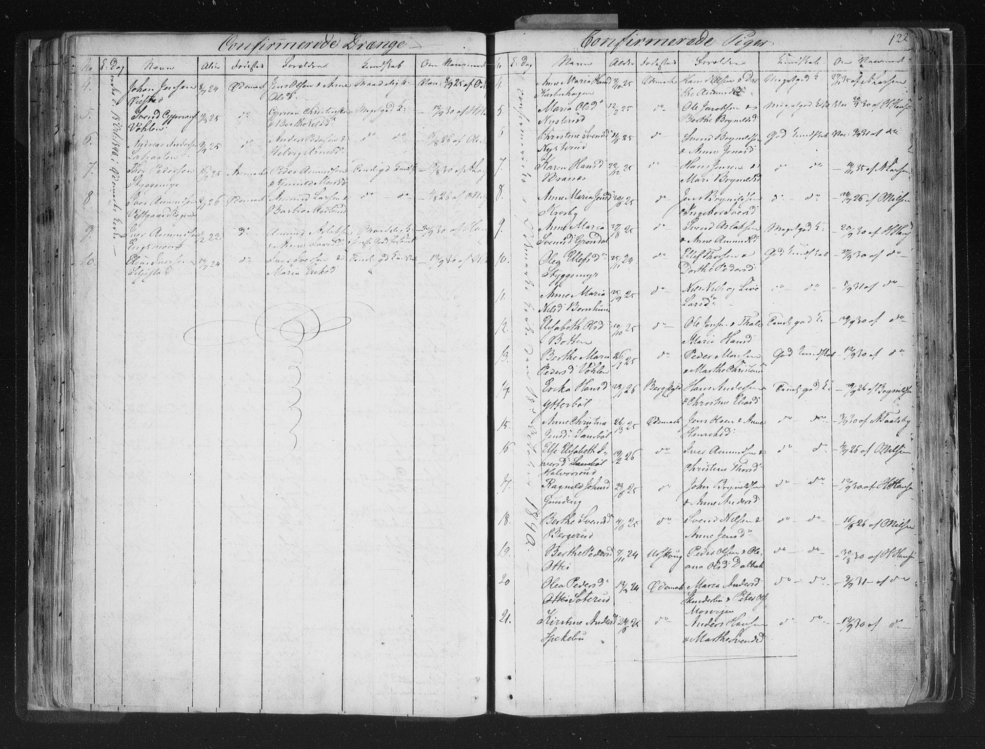 Aremark prestekontor Kirkebøker, AV/SAO-A-10899/F/Fc/L0002: Parish register (official) no. III 2, 1834-1849, p. 122