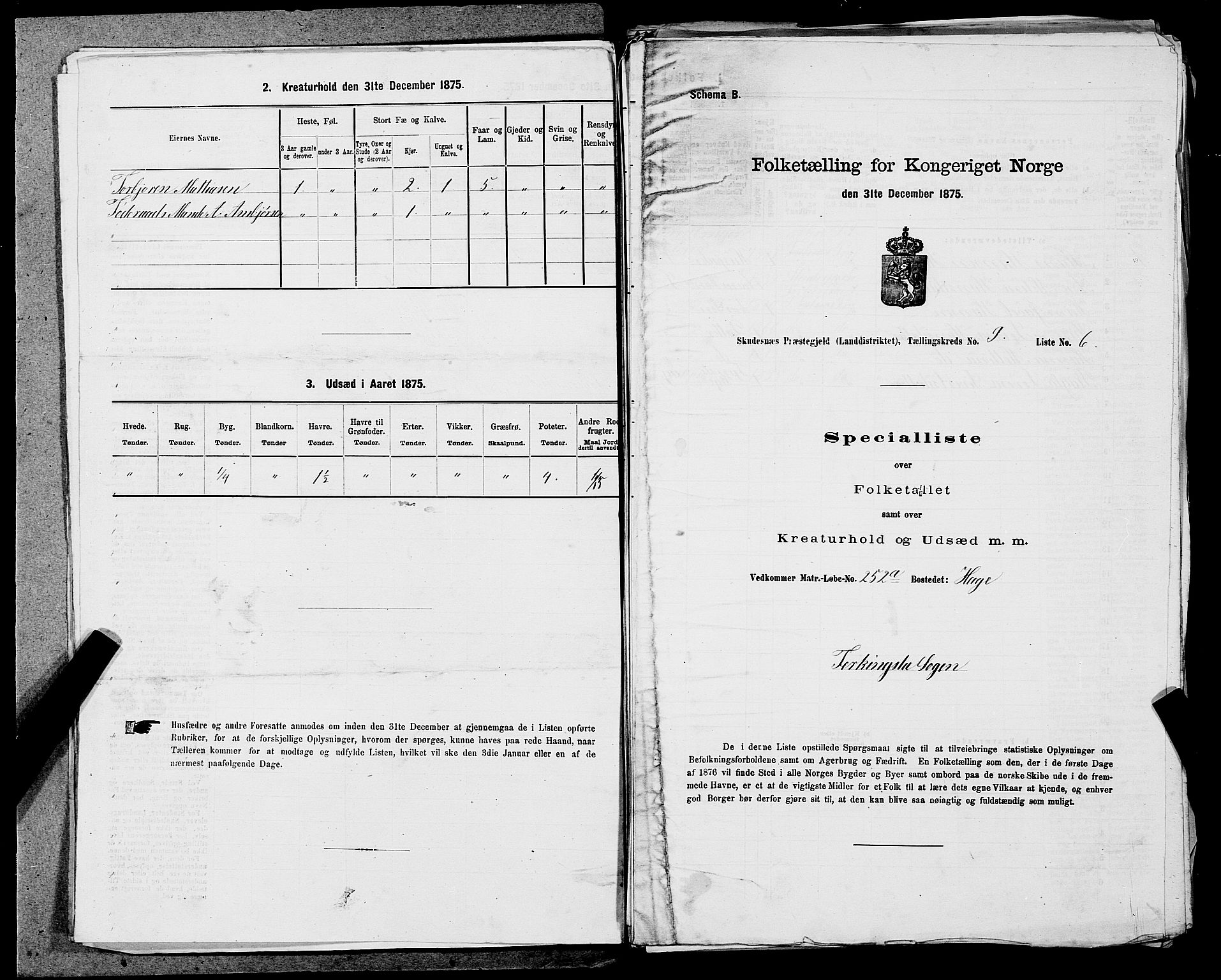 SAST, 1875 census for 1150L Skudenes/Falnes, Åkra og Ferkingstad, 1875, p. 1151
