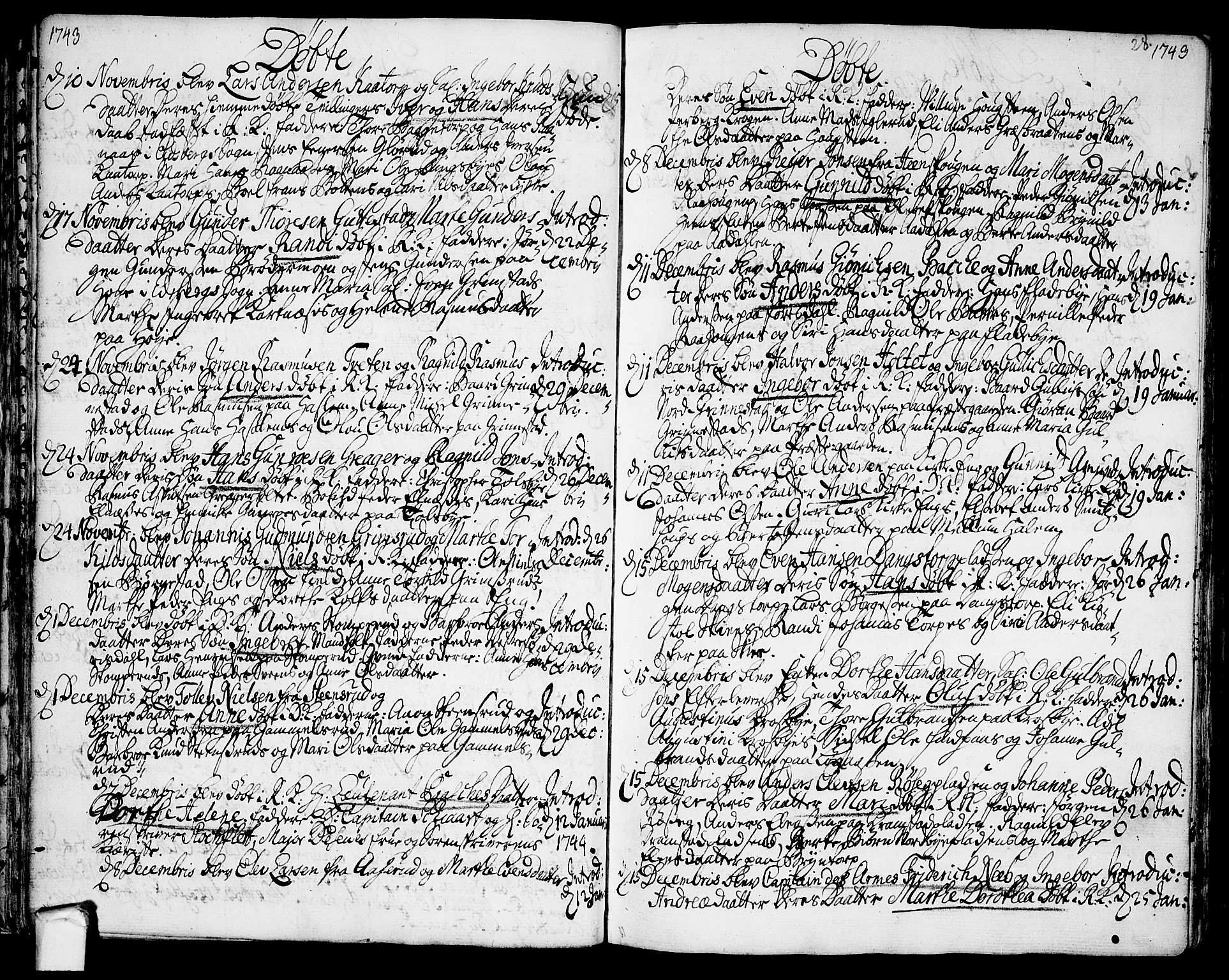 Rakkestad prestekontor Kirkebøker, AV/SAO-A-2008/F/Fa/L0002: Parish register (official) no. I 2, 1741-1751, p. 28