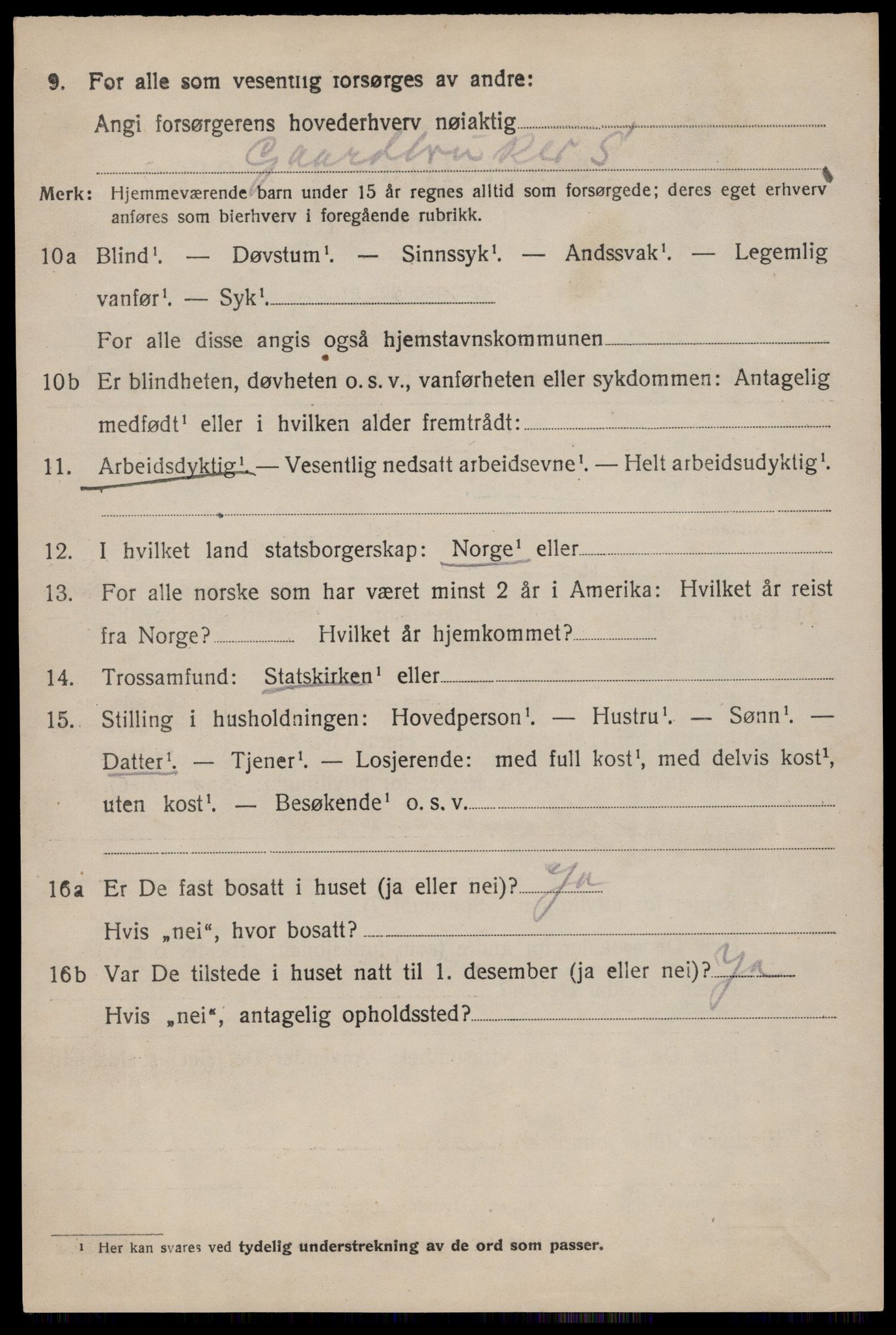 SAST, 1920 census for Hetland, 1920, p. 19388