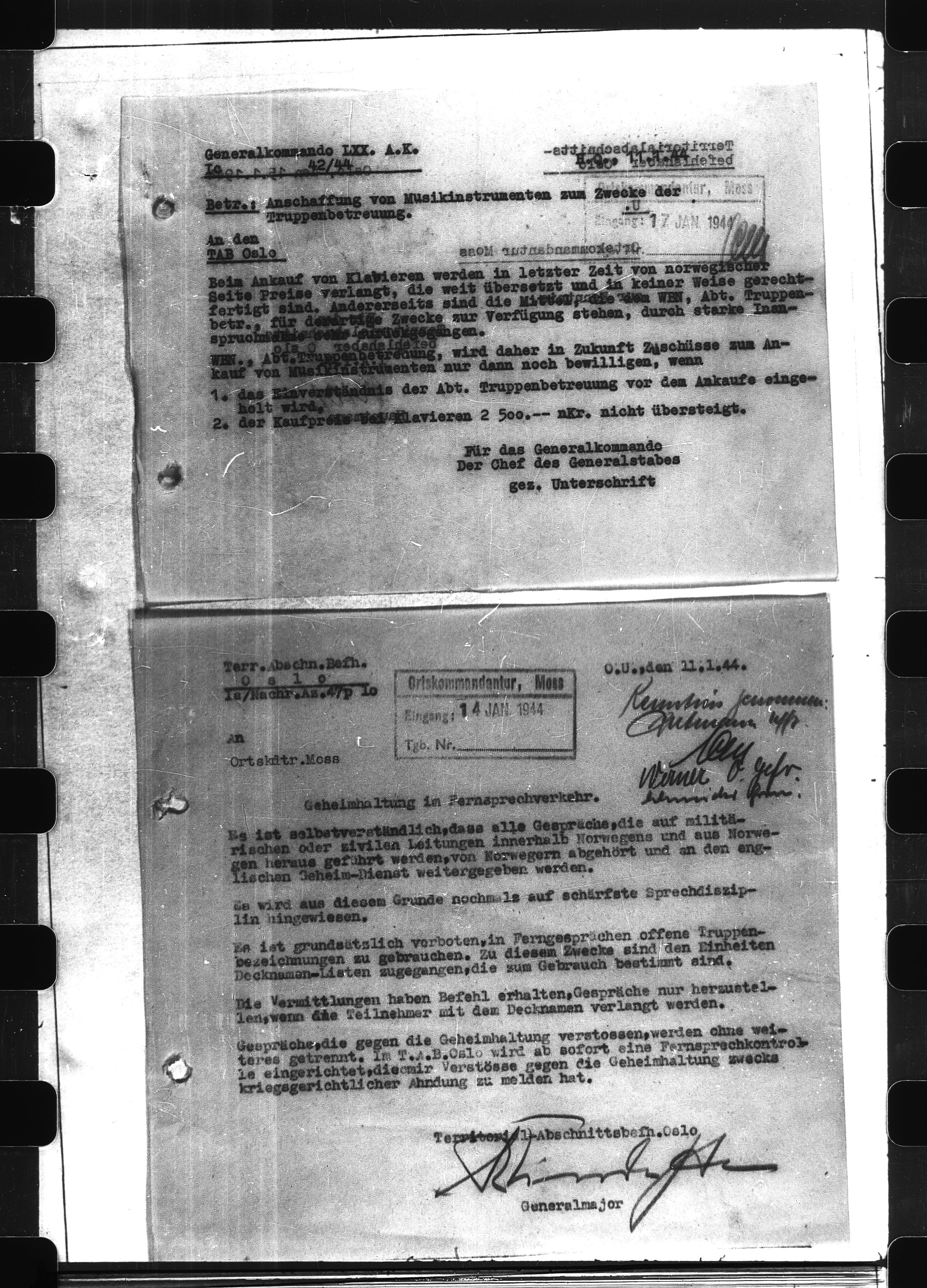 Documents Section, RA/RAFA-2200/V/L0065: Film med LMDC Serial Number., 1940-1945, p. 486