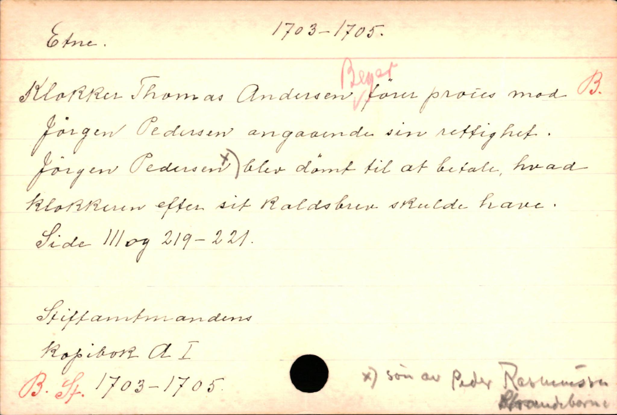 Haugen, Johannes - lærer, AV/SAB-SAB/PA-0036/01/L0001: Om klokkere og lærere, 1521-1904, p. 3717