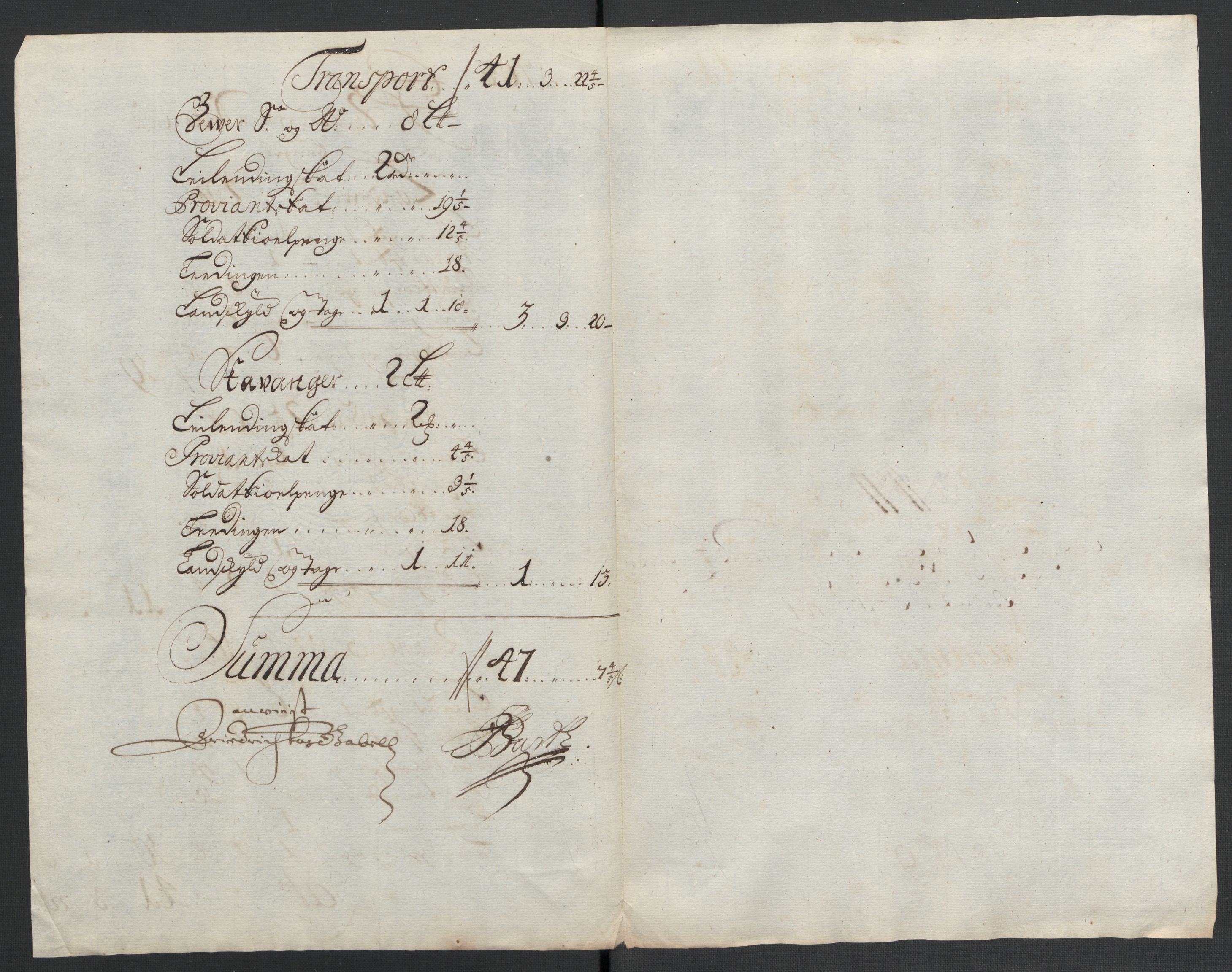 Rentekammeret inntil 1814, Reviderte regnskaper, Fogderegnskap, RA/EA-4092/R24/L1582: Fogderegnskap Numedal og Sandsvær, 1704, p. 196