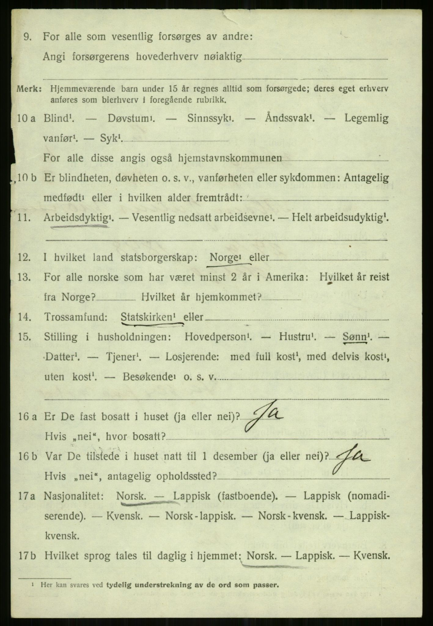 SATØ, 1920 census for Helgøy, 1920, p. 2531