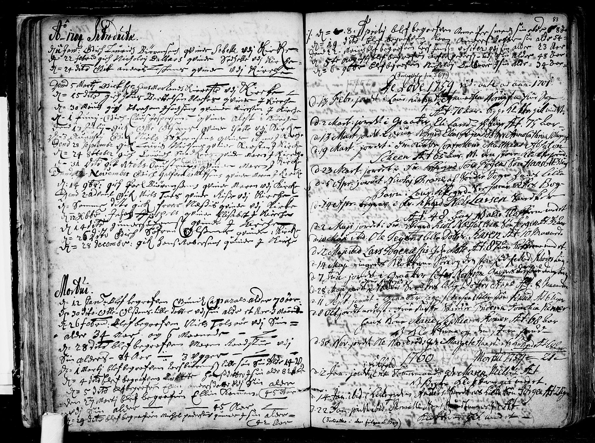 Tønsberg kirkebøker, AV/SAKO-A-330/F/Fa/L0001: Parish register (official) no. I 1, 1688-1760, p. 82-83