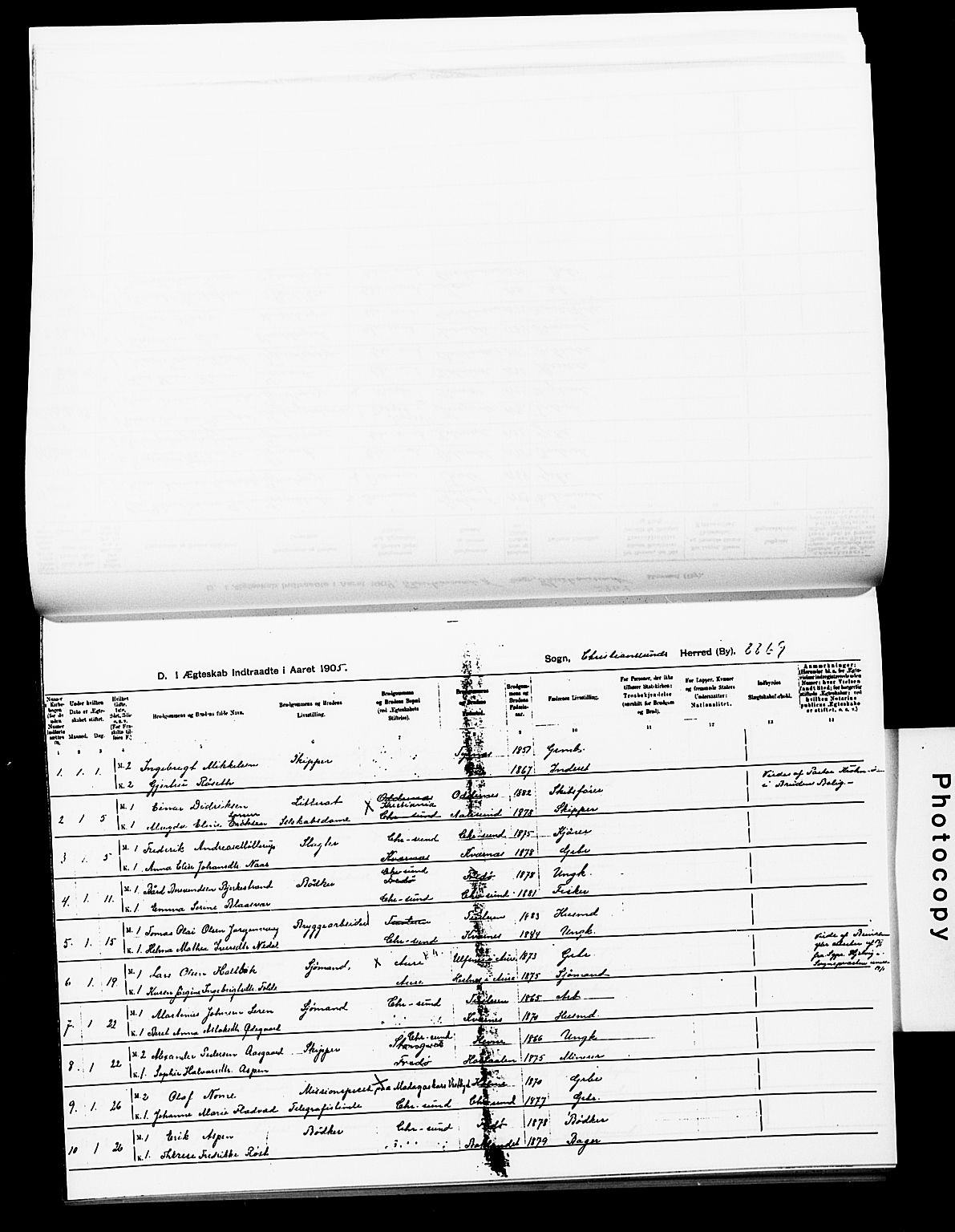 Ministerialprotokoller, klokkerbøker og fødselsregistre - Møre og Romsdal, AV/SAT-A-1454/572/L0859: Parish register (official) no. 572D03, 1903-1916