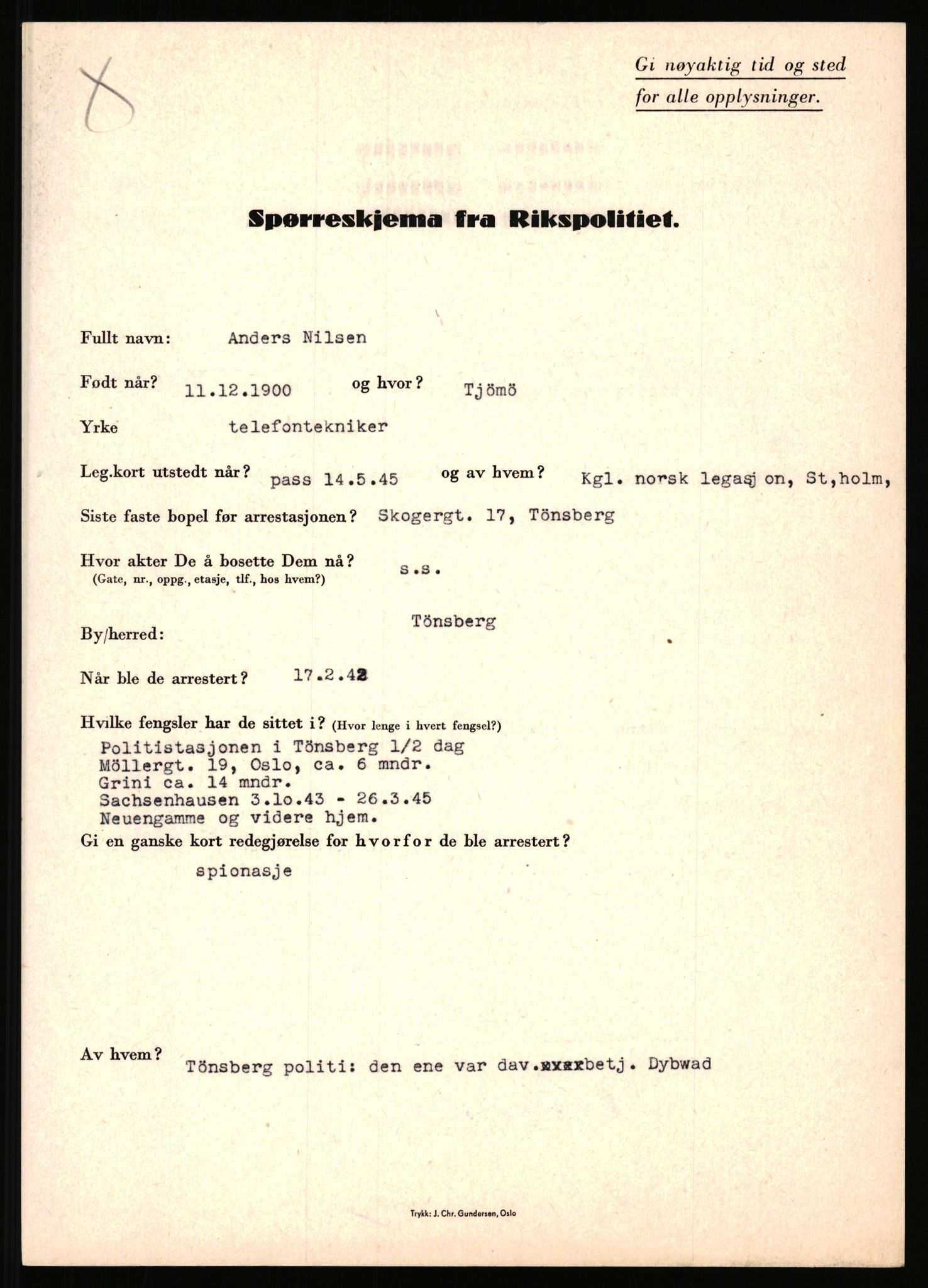 Rikspolitisjefen, AV/RA-S-1560/L/L0012: Mogensen, Øivind - Noraas, Lars, 1940-1945, p. 528