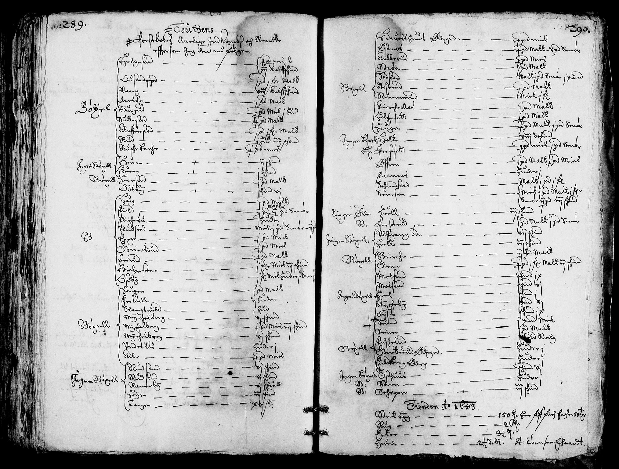 Rentekammeret inntil 1814, Realistisk ordnet avdeling, AV/RA-EA-4070/Fc/Fca/L0001/0004: [Ca I]  Akershus stift / Jordebok over kirkene og prestebolene i Oslo og Hamar stift, 1664, p. 289-290