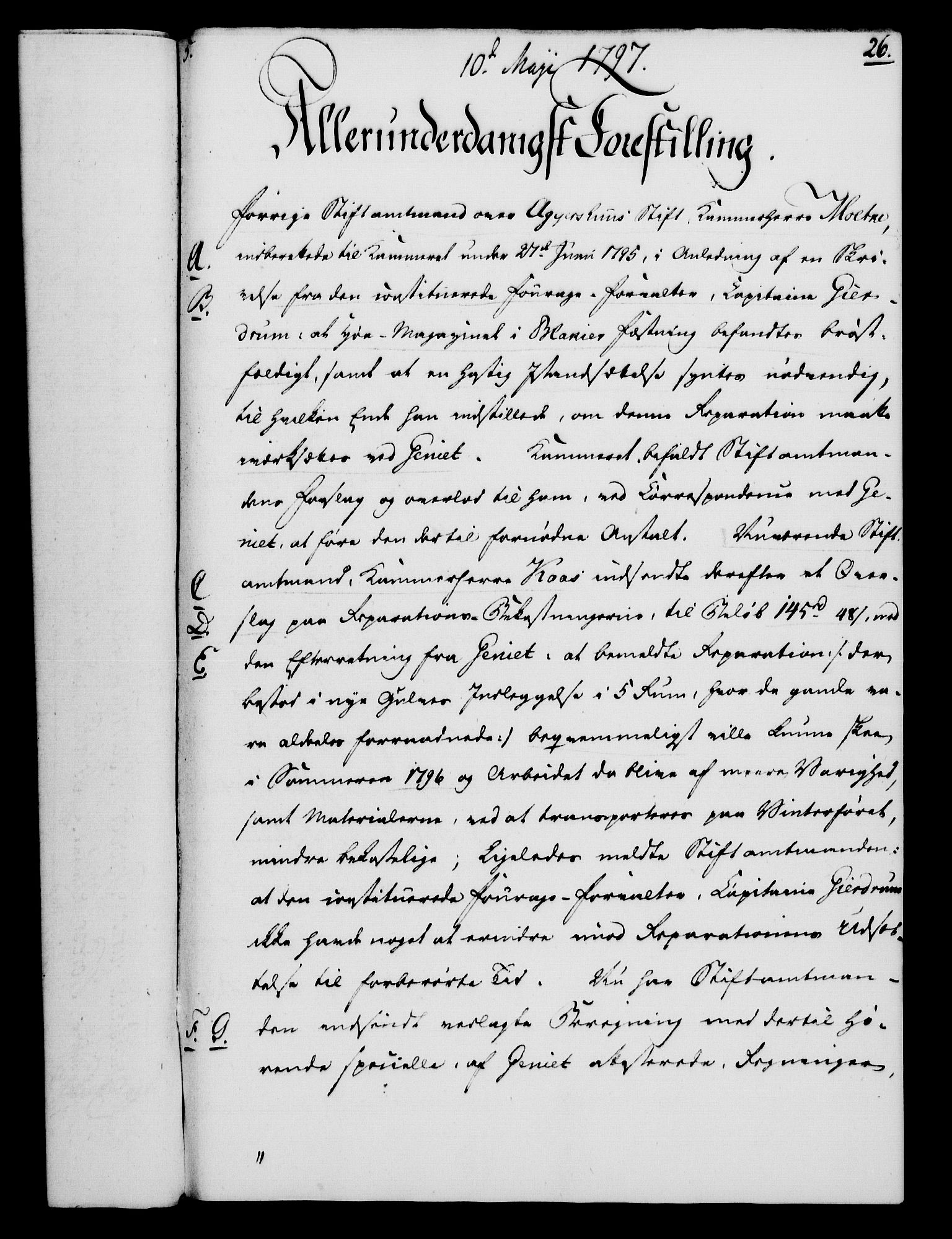 Rentekammeret, Kammerkanselliet, RA/EA-3111/G/Gf/Gfa/L0079: Norsk relasjons- og resolusjonsprotokoll (merket RK 52.79), 1797, p. 150
