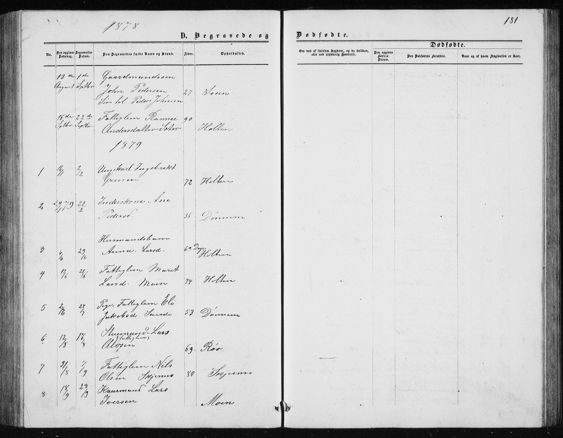 Ministerialprotokoller, klokkerbøker og fødselsregistre - Møre og Romsdal, AV/SAT-A-1454/597/L1064: Parish register (copy) no. 597C01, 1866-1898, p. 181