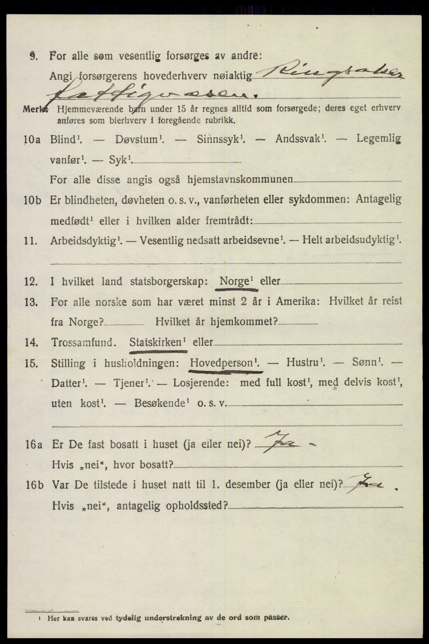 SAH, 1920 census for Ringsaker, 1920, p. 9349