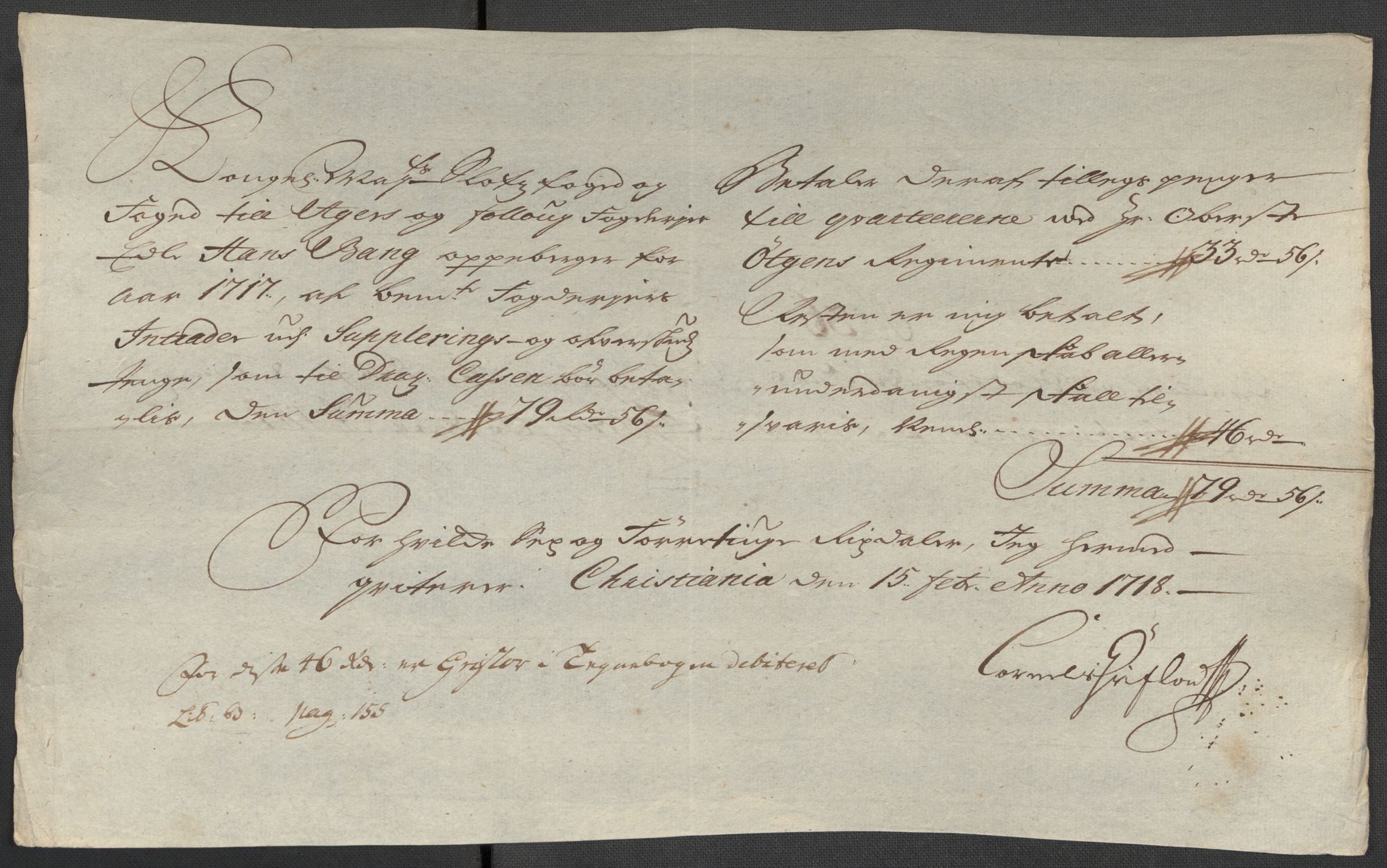 Rentekammeret inntil 1814, Reviderte regnskaper, Fogderegnskap, AV/RA-EA-4092/R10/L0455: Fogderegnskap Aker og Follo, 1717, p. 308