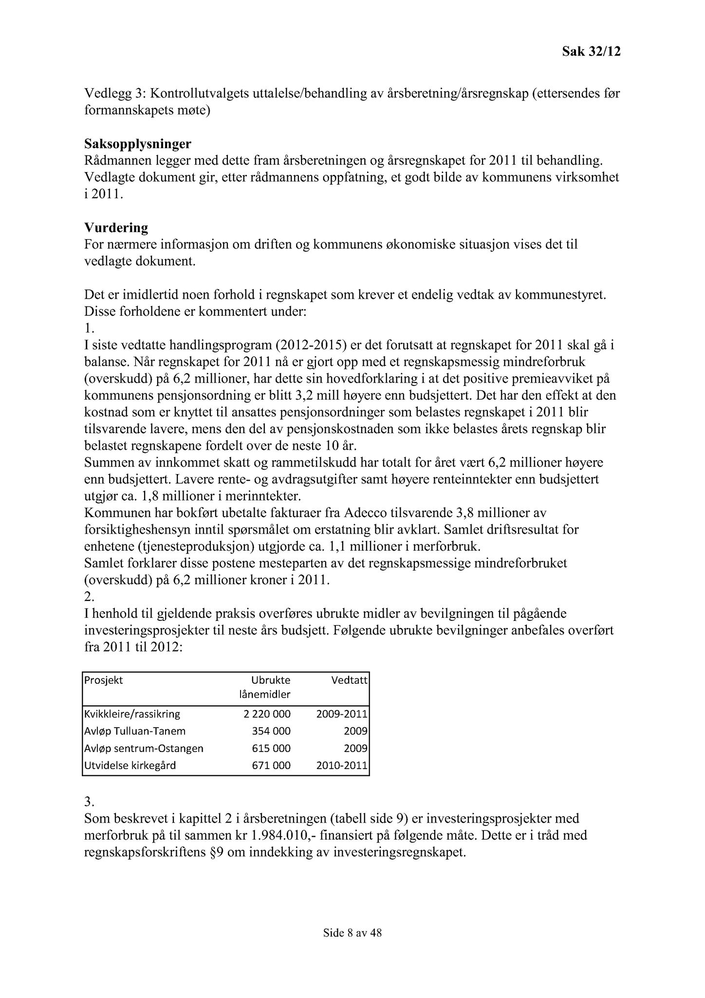 Klæbu Kommune, TRKO/KK/01-KS/L005: Kommunestyret - Møtedokumenter, 2012, p. 707