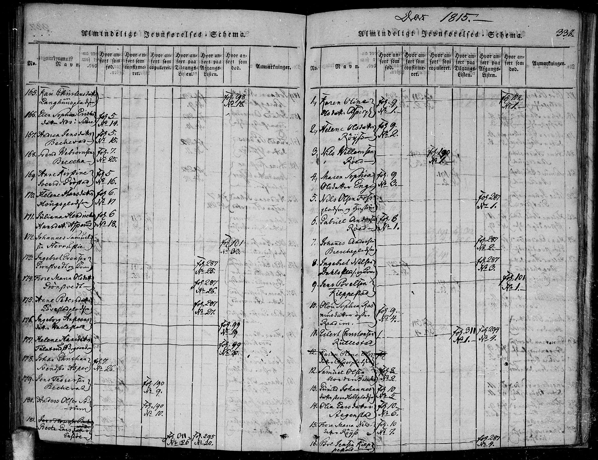 Kråkstad prestekontor Kirkebøker, SAO/A-10125a/F/Fa/L0003: Parish register (official) no. I 3, 1813-1824, p. 338