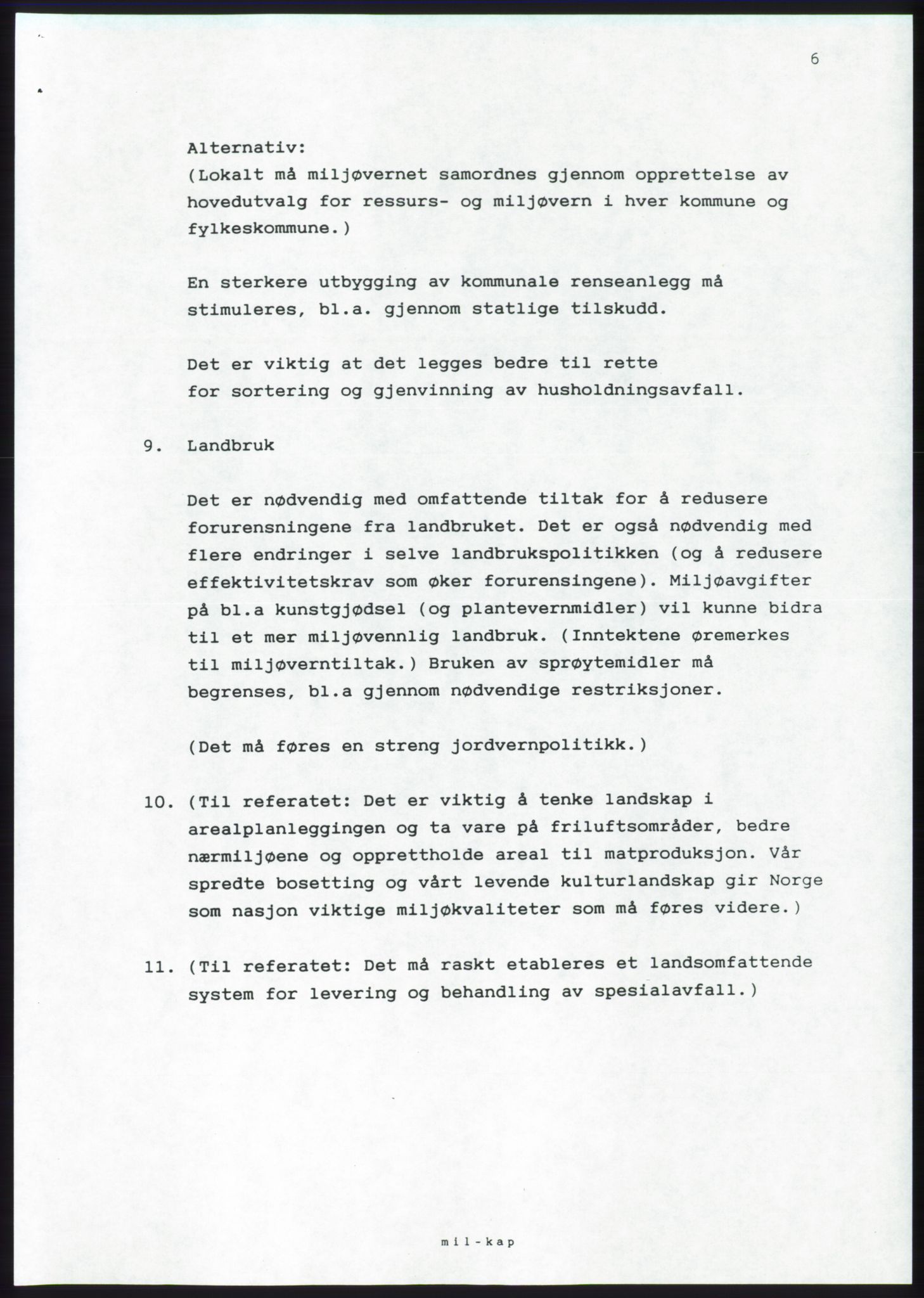 Forhandlingsmøtene 1989 mellom Høyre, KrF og Senterpartiet om dannelse av regjering, AV/RA-PA-0697/A/L0001: Forhandlingsprotokoll med vedlegg, 1989, p. 451