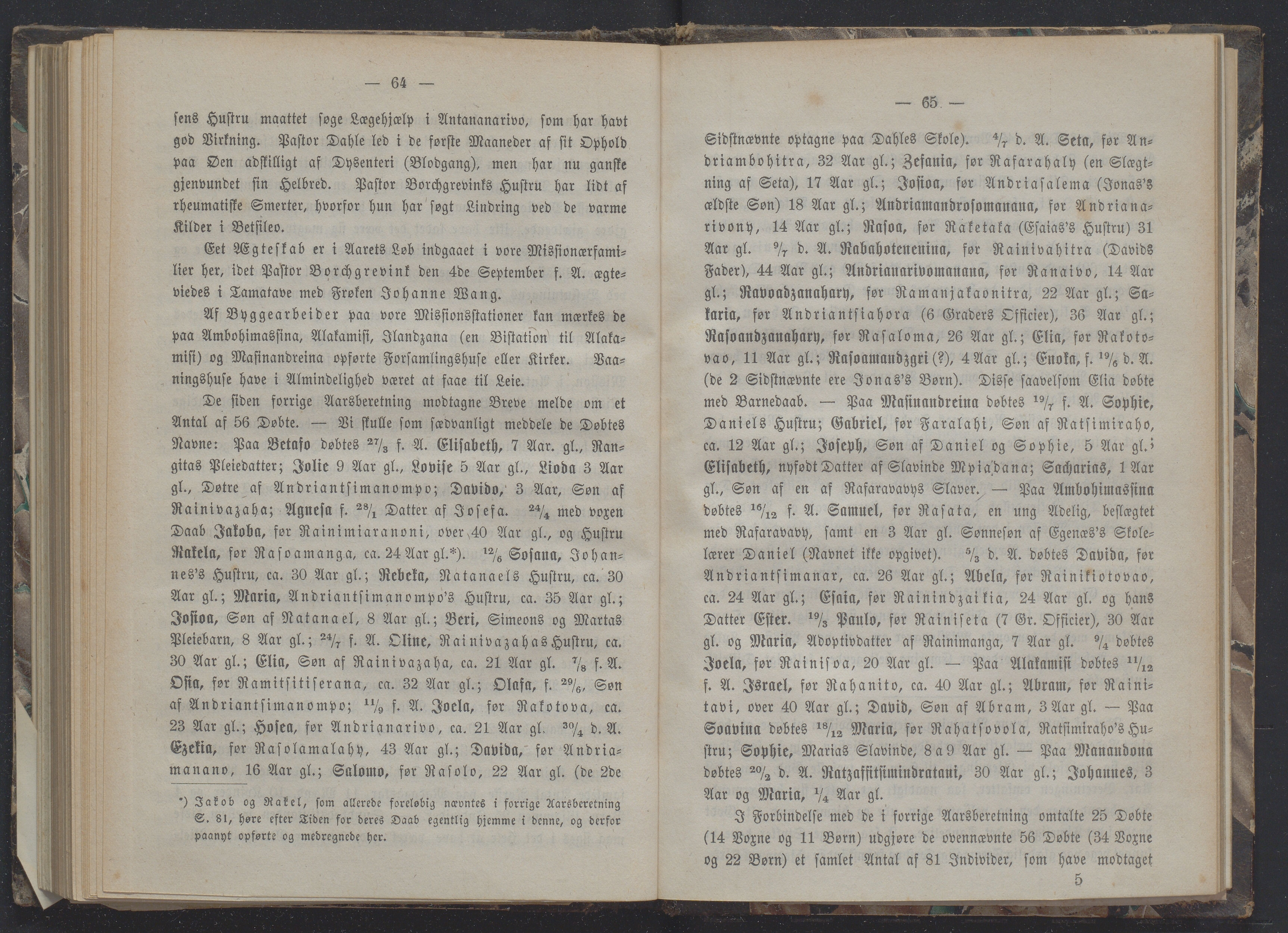 Det Norske Misjonsselskap - hovedadministrasjonen, VID/MA-A-1045/D/Db/Dba/L0337/0010: Beretninger, Bøker, Skrifter o.l   / Årsberetninger 29 , 1871, p. 64-65