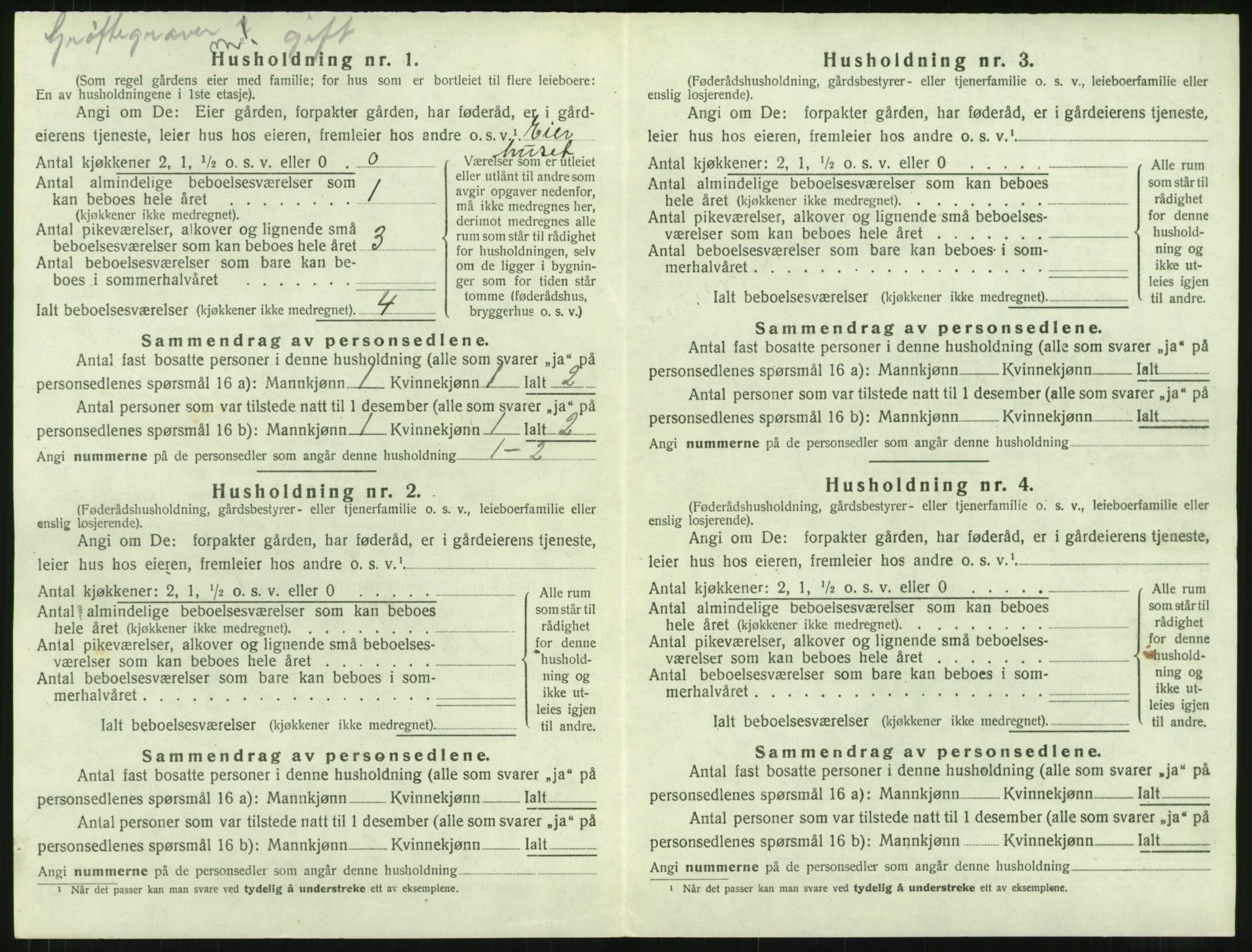 SAT, 1920 census for Rindal, 1920, p. 323