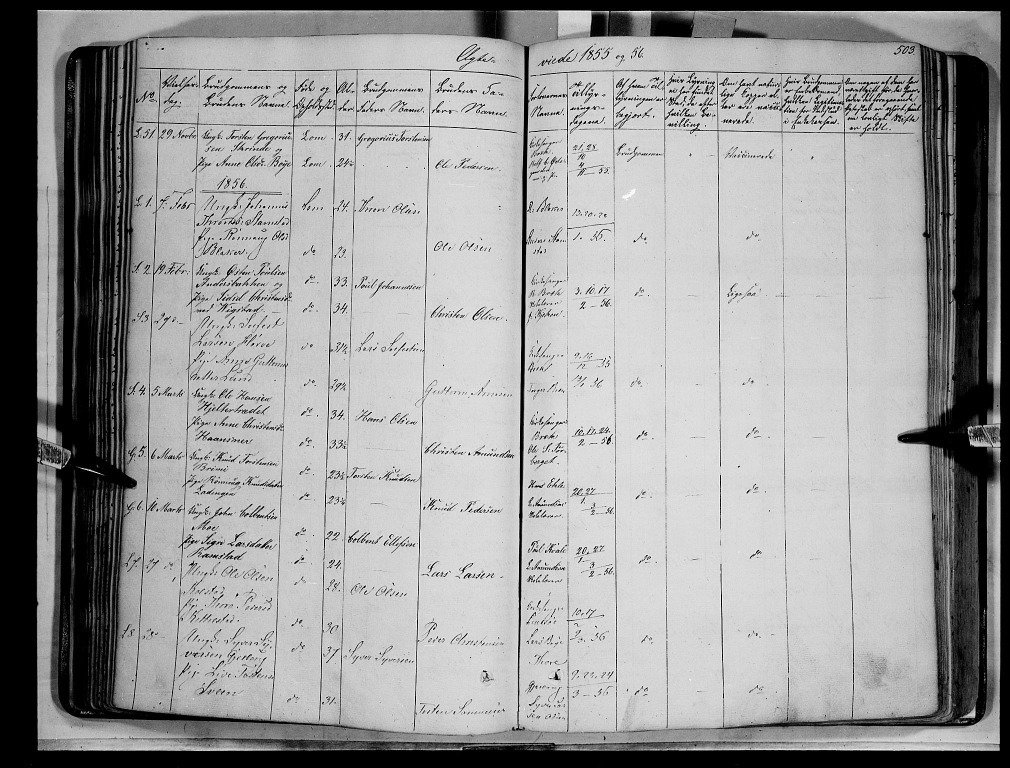 Lom prestekontor, SAH/PREST-070/K/L0006: Parish register (official) no. 6B, 1837-1863, p. 503
