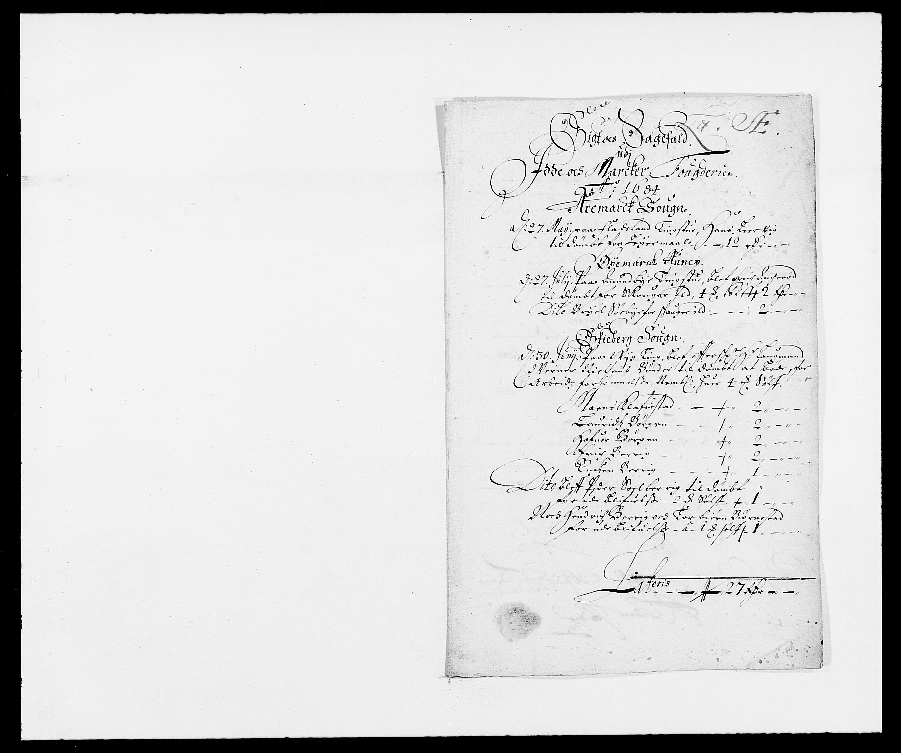 Rentekammeret inntil 1814, Reviderte regnskaper, Fogderegnskap, RA/EA-4092/R01/L0005: Fogderegnskap Idd og Marker
, 1682-1684, p. 67