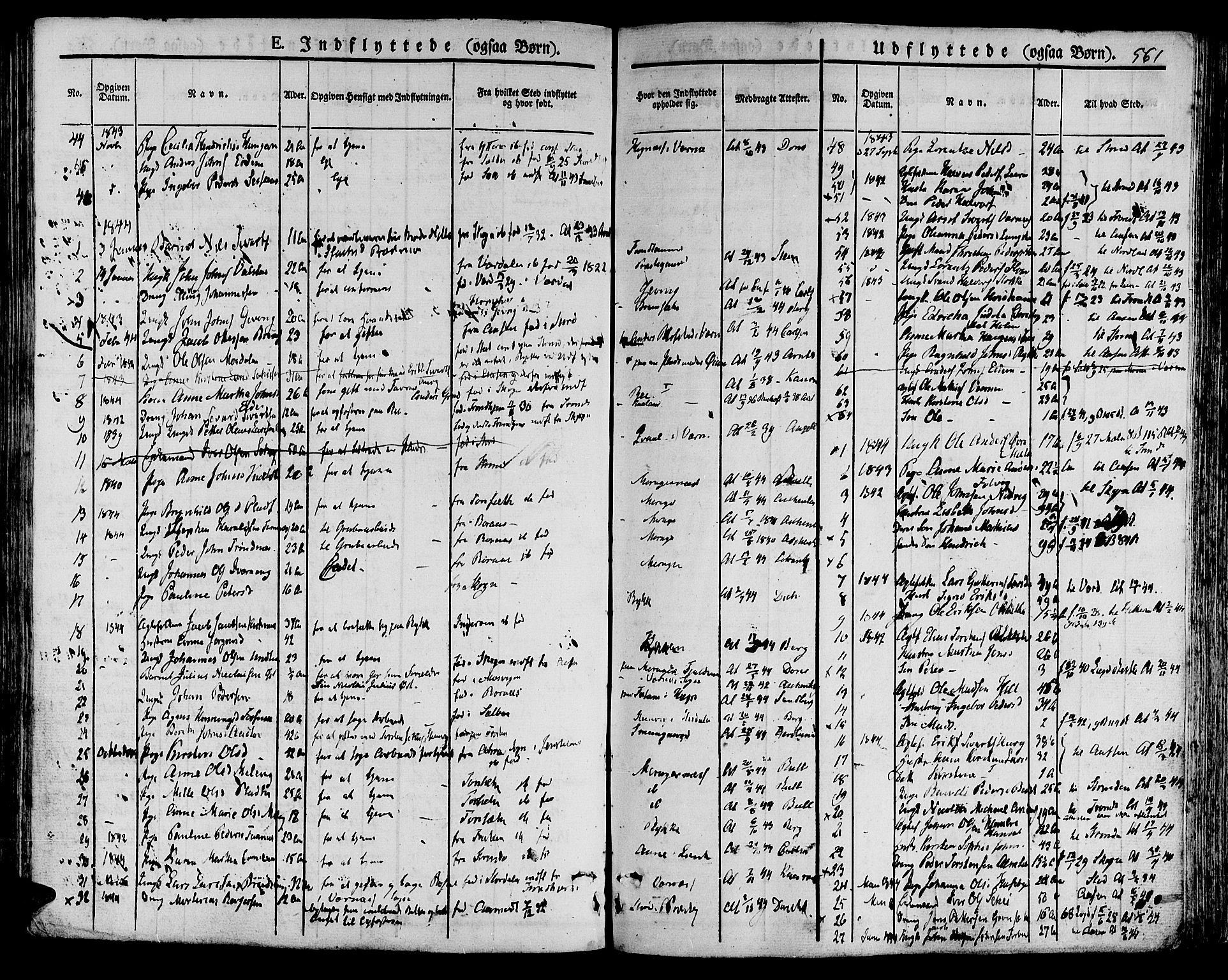 Ministerialprotokoller, klokkerbøker og fødselsregistre - Nord-Trøndelag, AV/SAT-A-1458/709/L0072: Parish register (official) no. 709A12, 1833-1844, p. 561