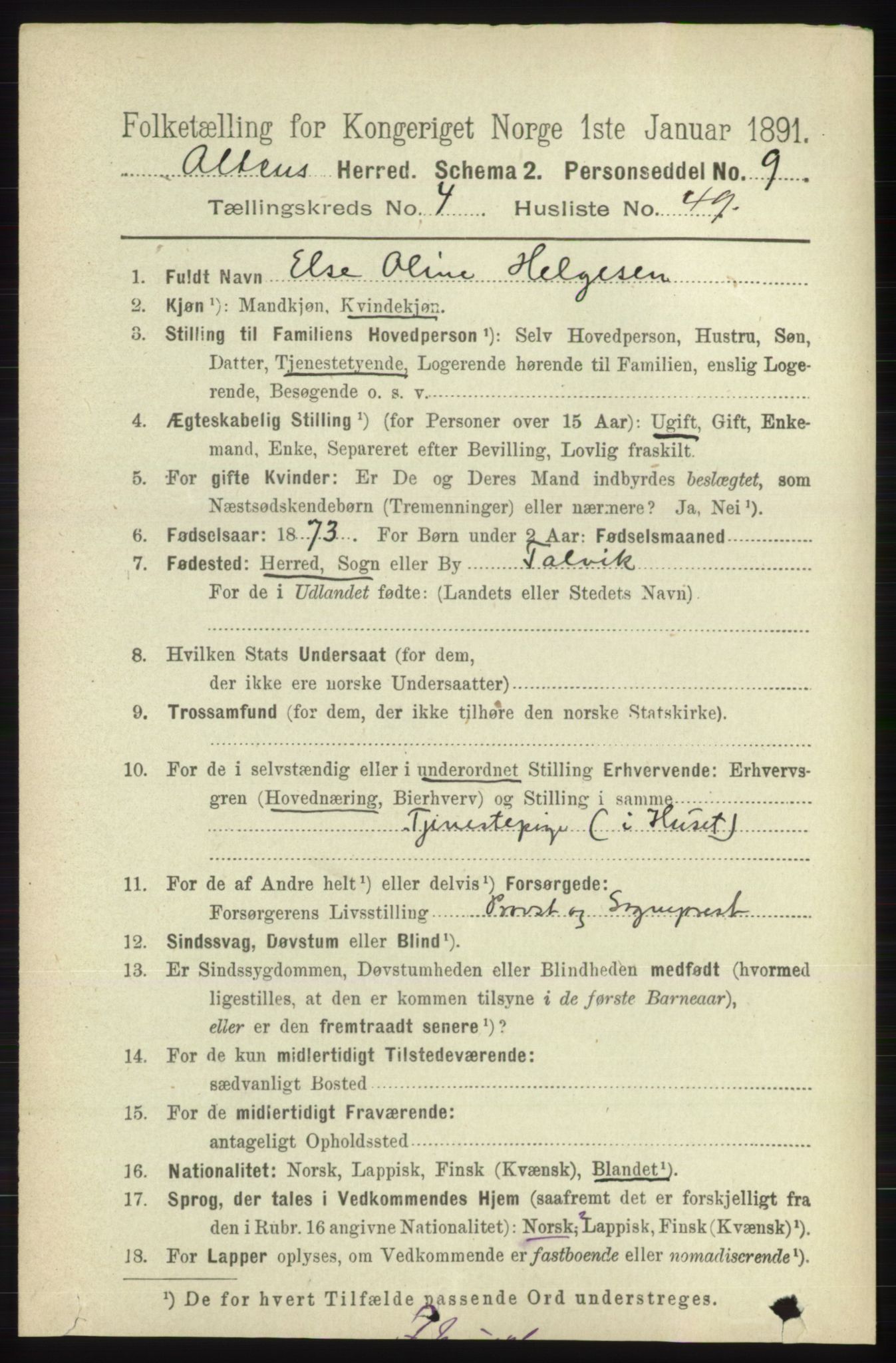 RA, 1891 census for 2012 Alta, 1891, p. 1617
