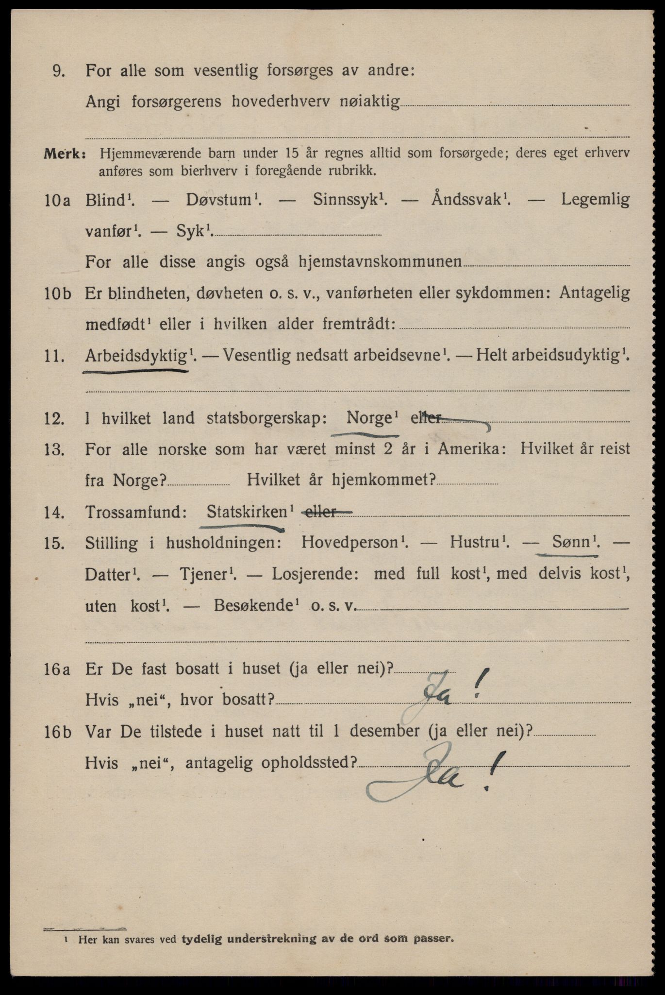 SAST, 1920 census for Stavanger, 1920, p. 75217